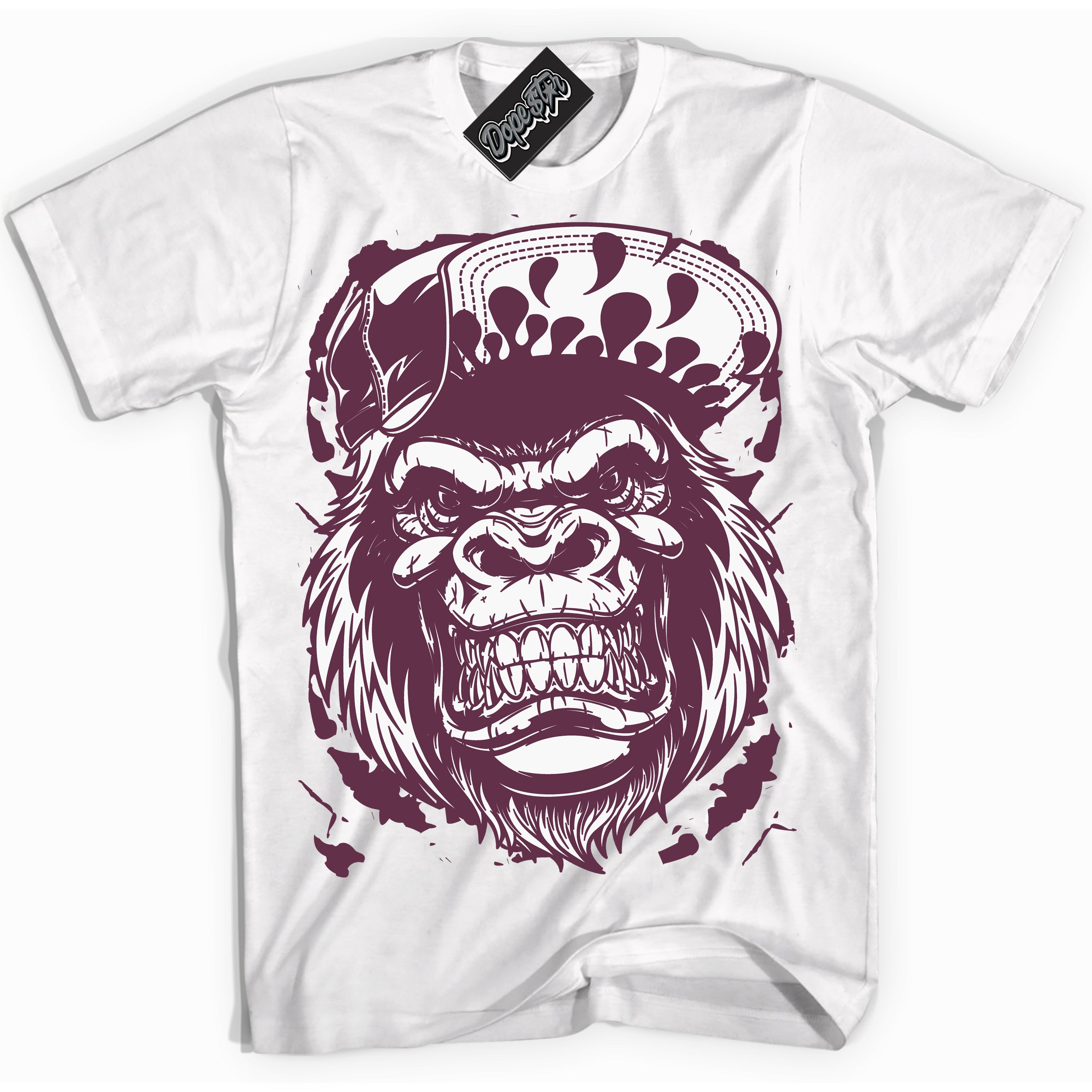 Cool White Shirt with “Gorilla Beast” design that perfectly matches White Viotech Dunks.