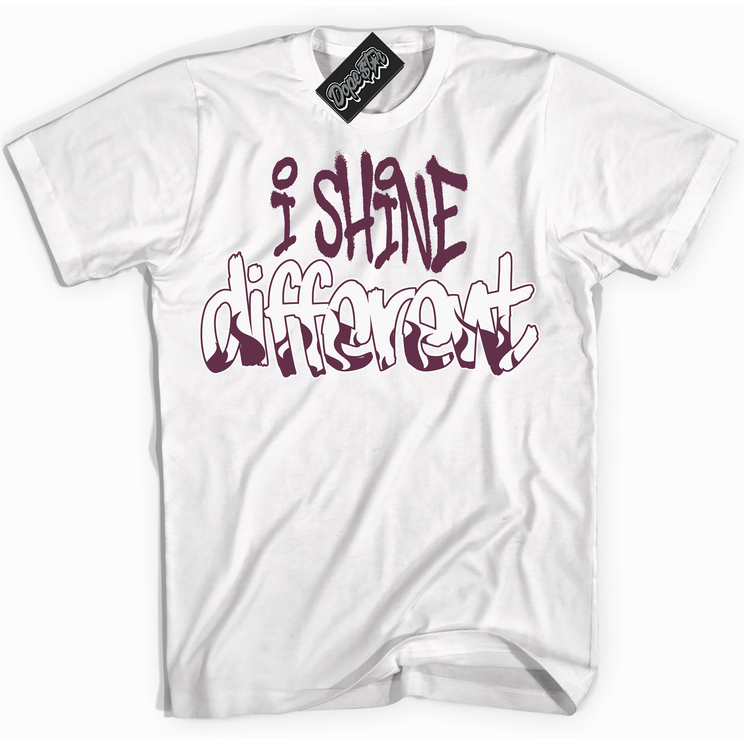 Cool White Shirt with “I Shine Different” design that perfectly matches White Viotech Dunks.