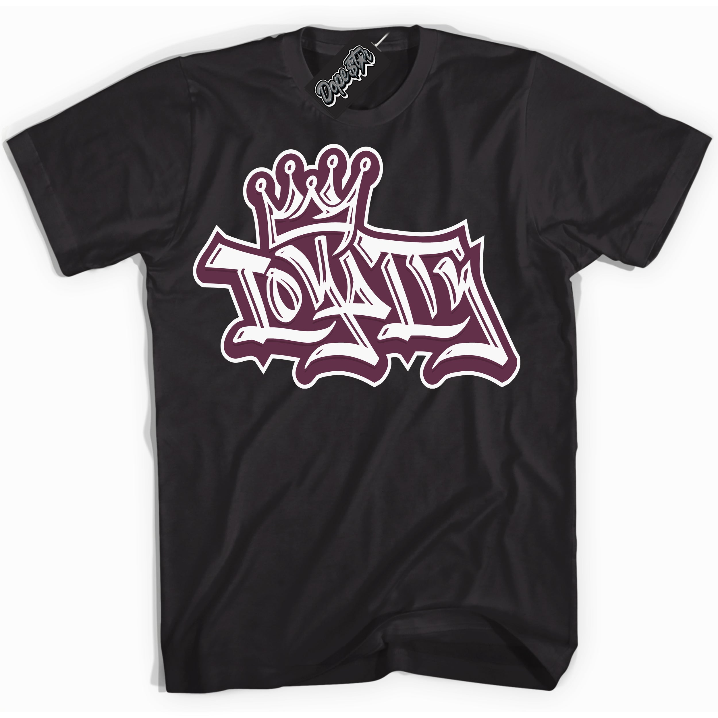 Cool Black Shirt with “Loyalty Crown” design that perfectly matches White Viotech Dunks.