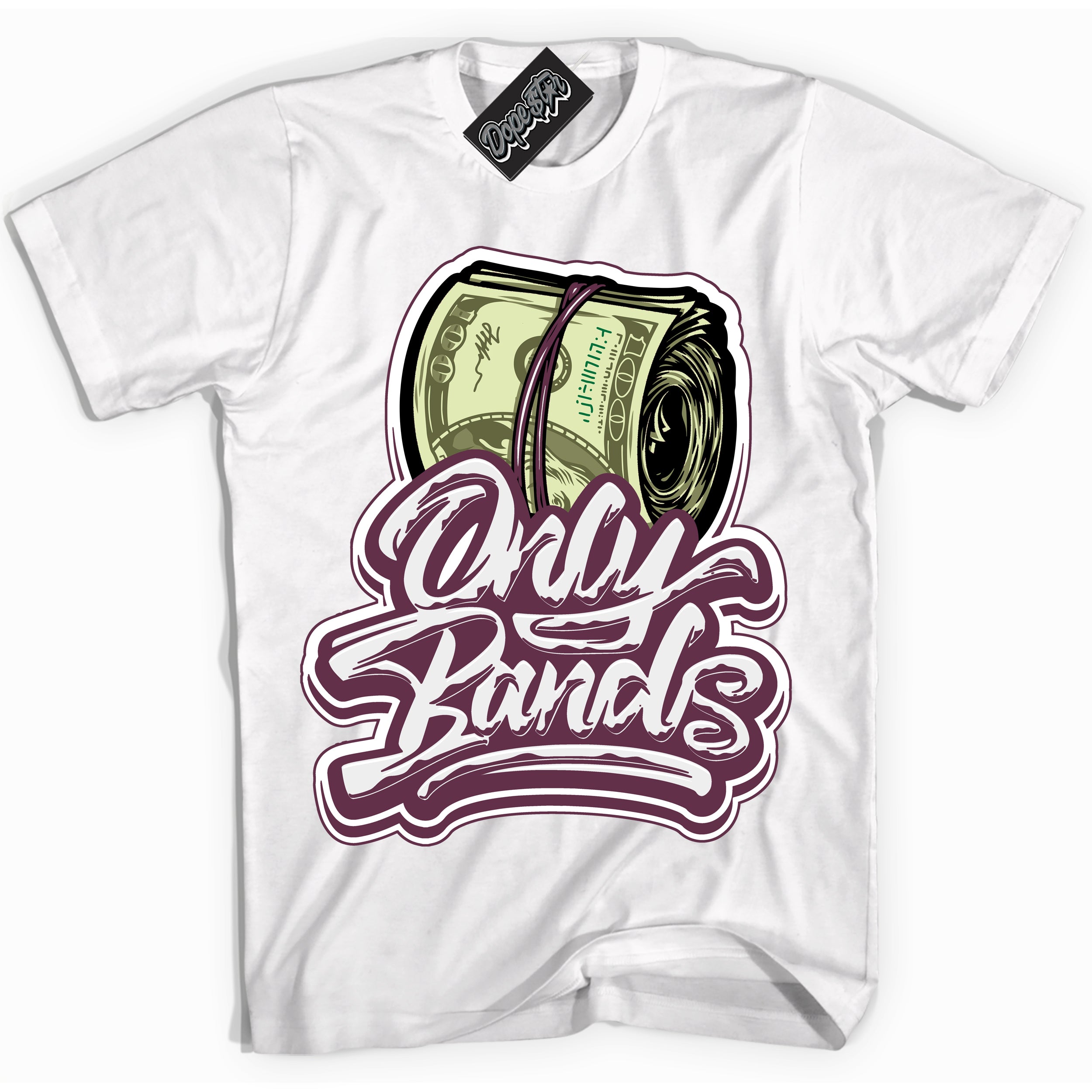 Cool White Shirt with “Only Bands” design that perfectly matches White Viotech Dunks.