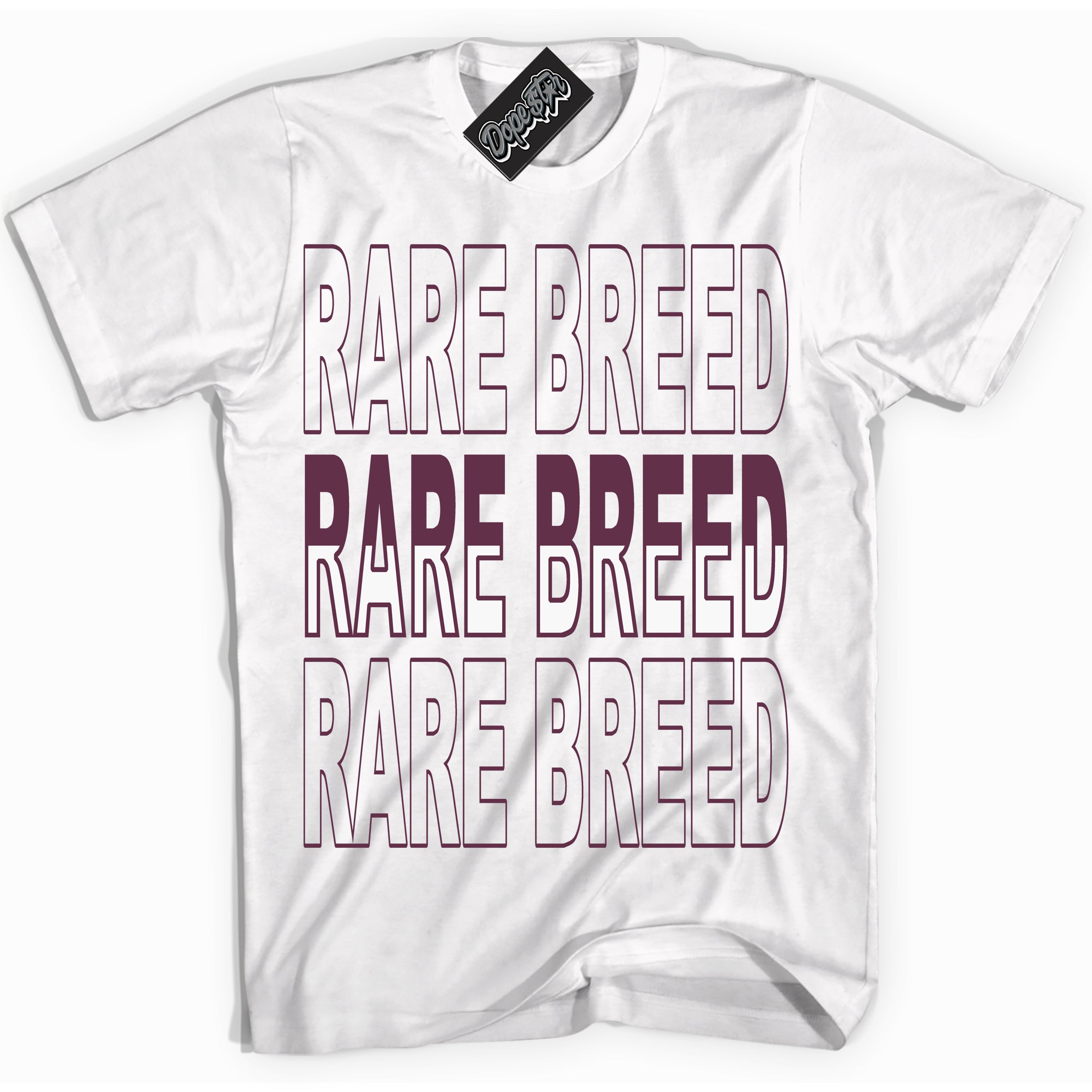 Cool White Shirt with “Rare Breed” design that perfectly matches White Viotech Dunks.