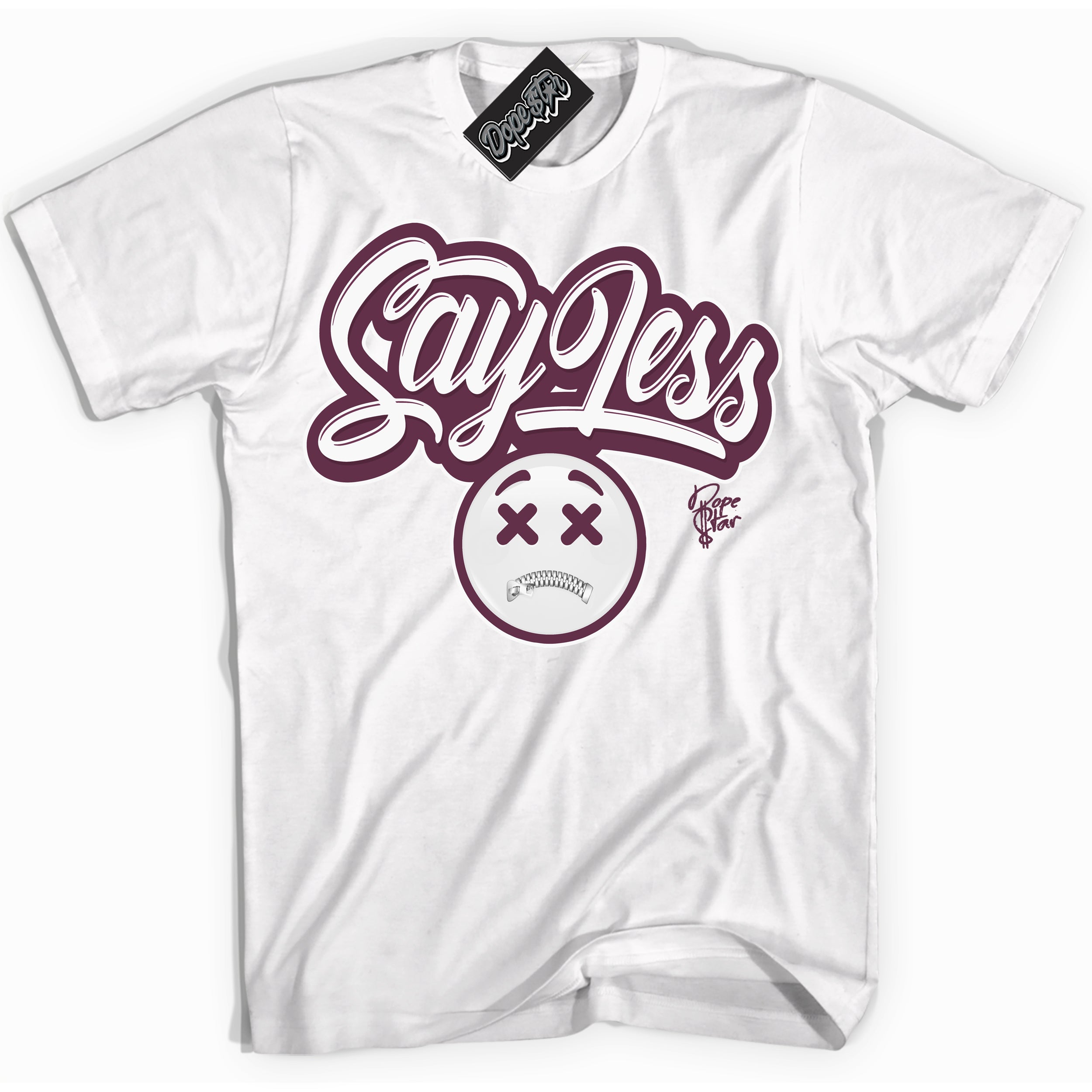 Cool White Shirt with “Say Less” design that perfectly matches White Viotech Dunks.