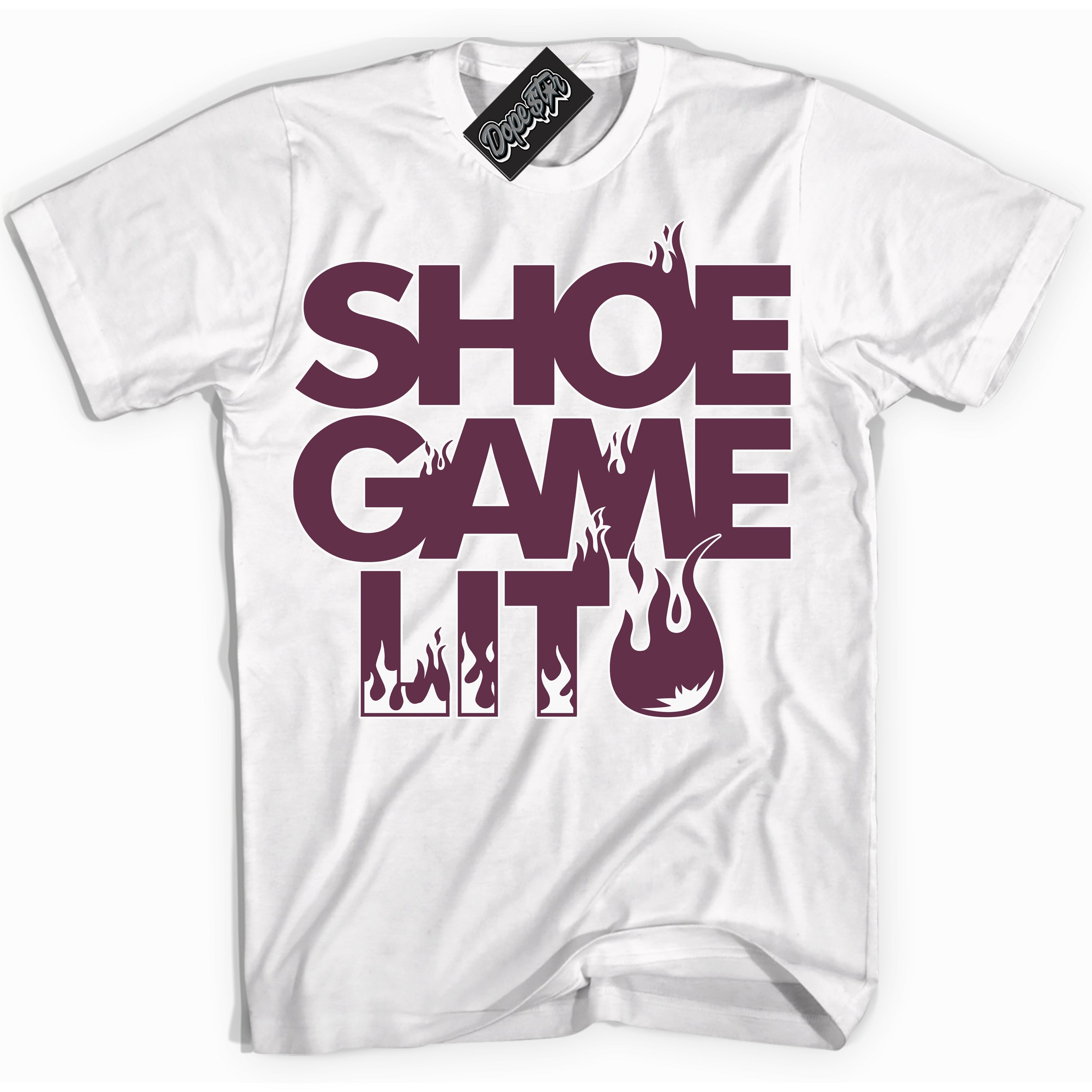 Cool White Shirt with “Shoe Game Lit” design that perfectly matches White Viotech Dunks.