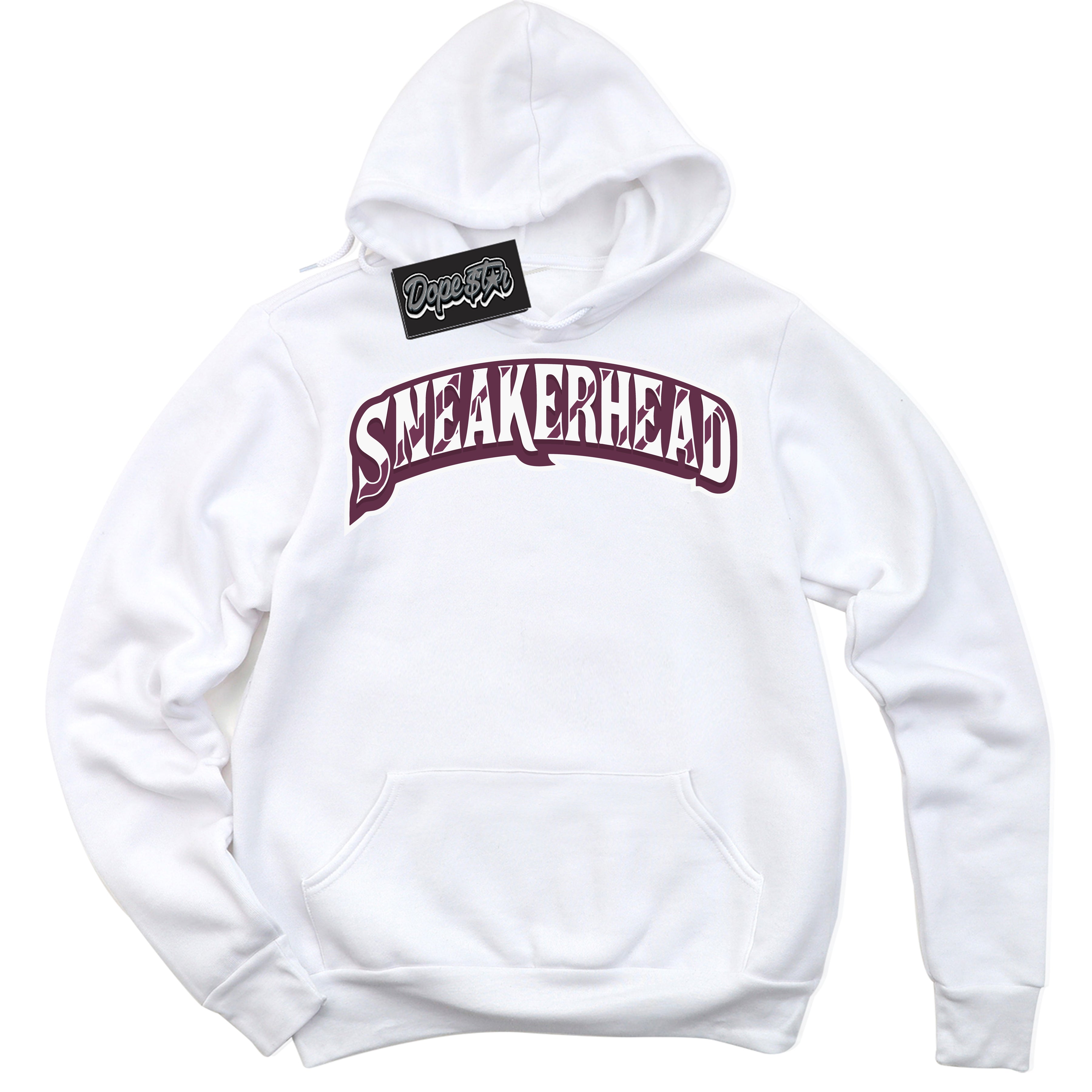 Cool White Hoodie with “Sneakerhead” design that Perfectly Matches White Viotech Dunks.