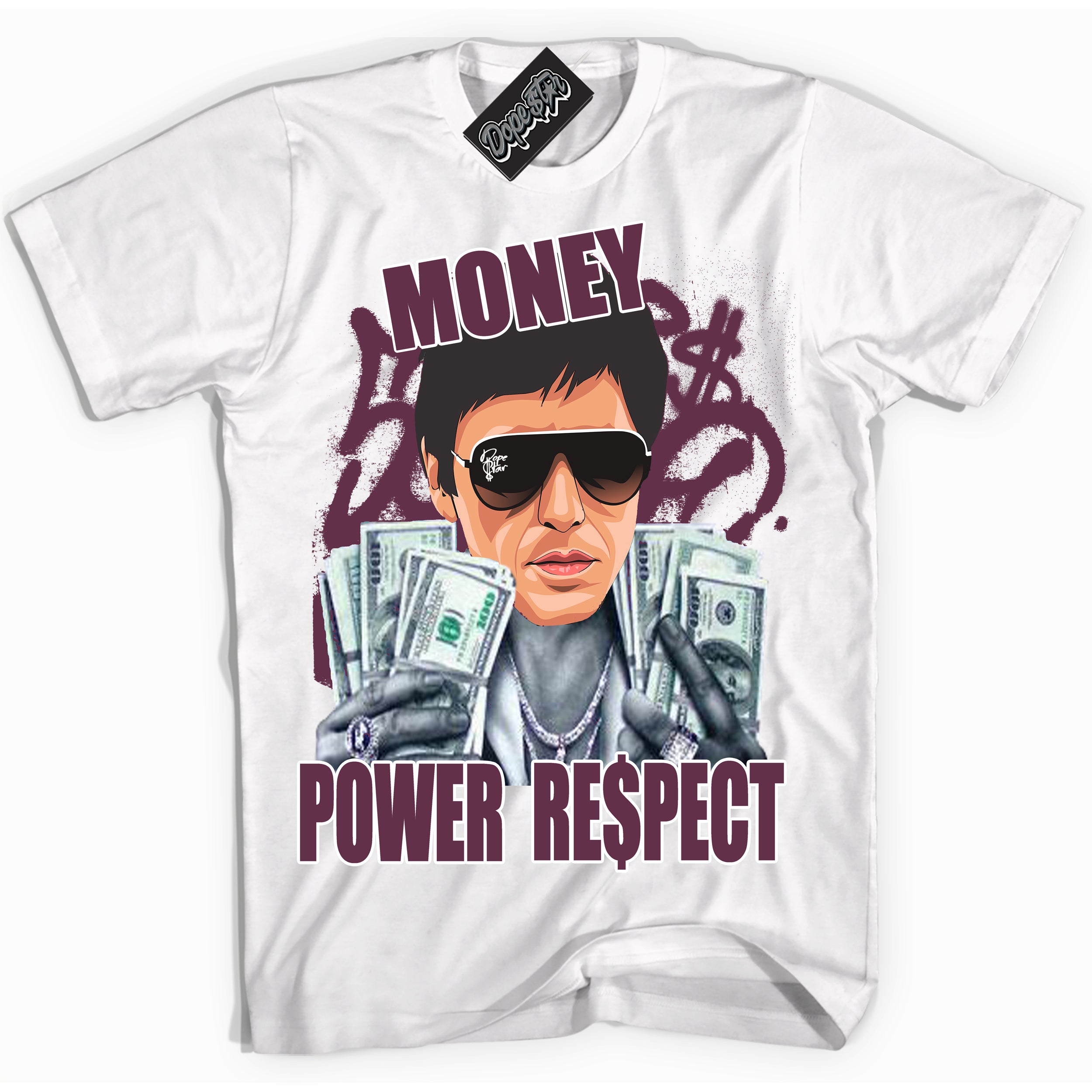 Cool White Shirt with “Tony Montana” design that perfectly matches White Viotech Dunks.