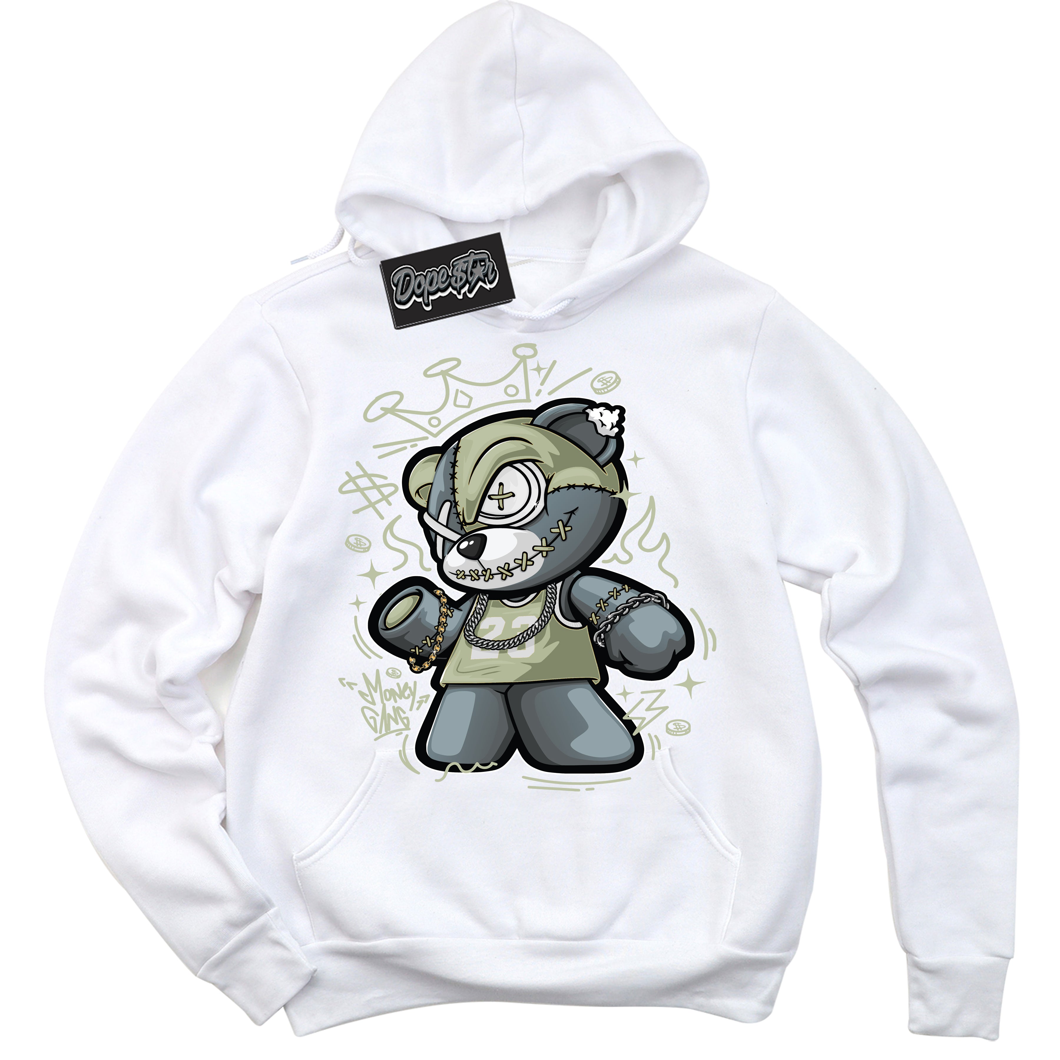 Next Nature Olive Aura Dunks DopeStar Hoodie Money Gang Bear Graphic