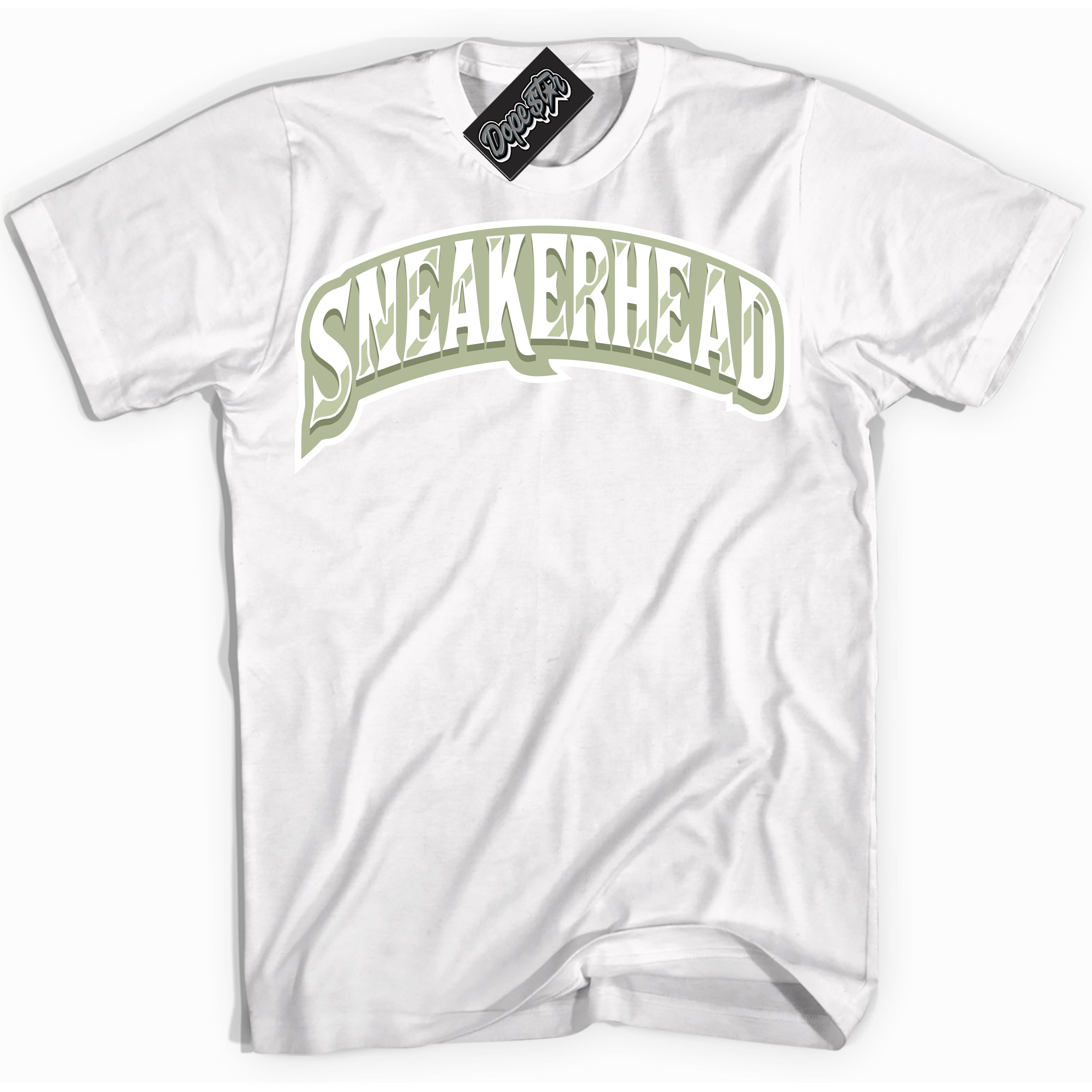 Cool White Shirt with “ Sneakerhead ” design that perfectly matches Next Nature Olive Aura Dunks.
