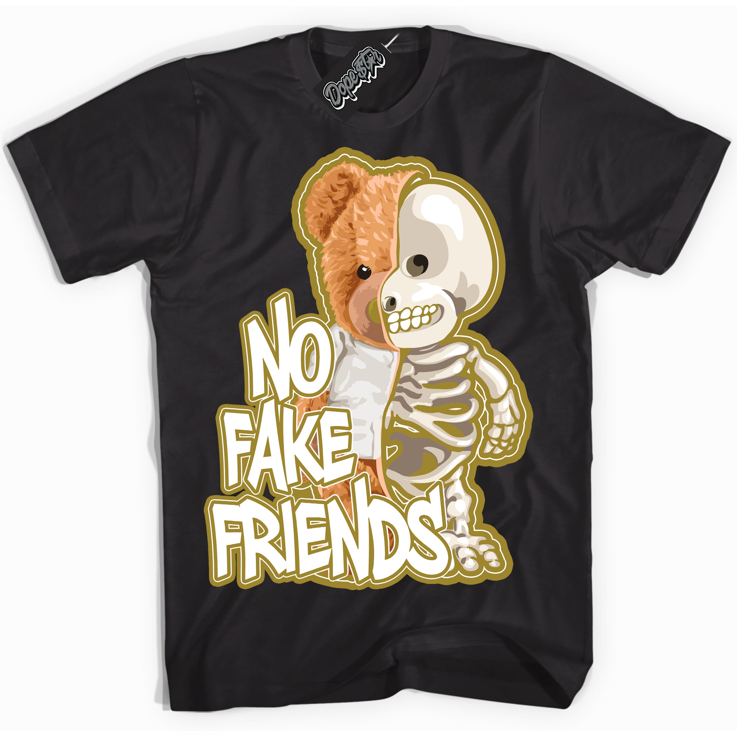 Cool Black Shirt with “ No Fake Friends ” design that perfectly matches Pacific Moss Dunks.
