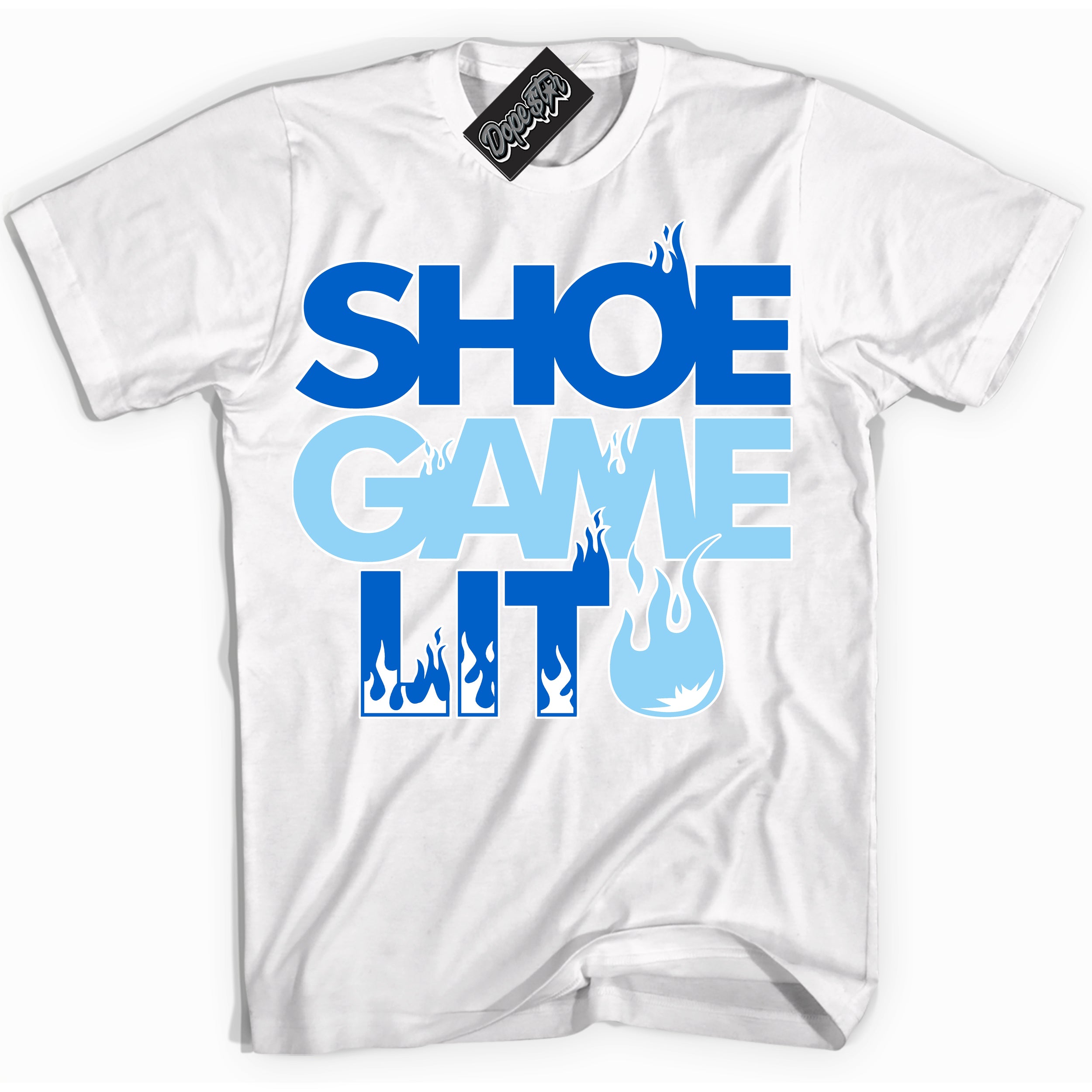 Cool White Shirt with “ Shoe Game Lit ” design that perfectly matches Argon Sneakers.