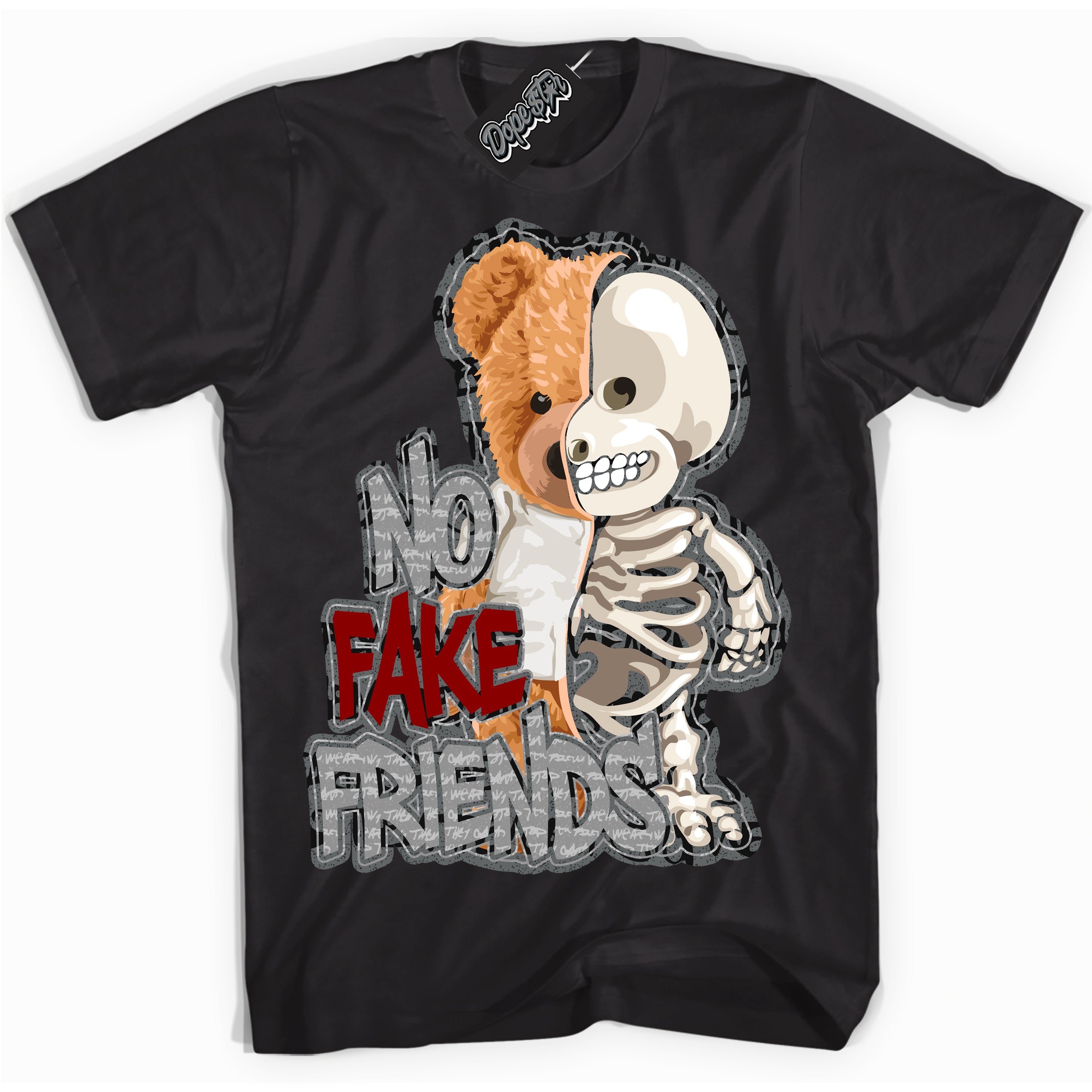 Cool Black Shirt with “ No Fake Friends ” design that perfectly matches Rebellionaire 1s Sneakers.