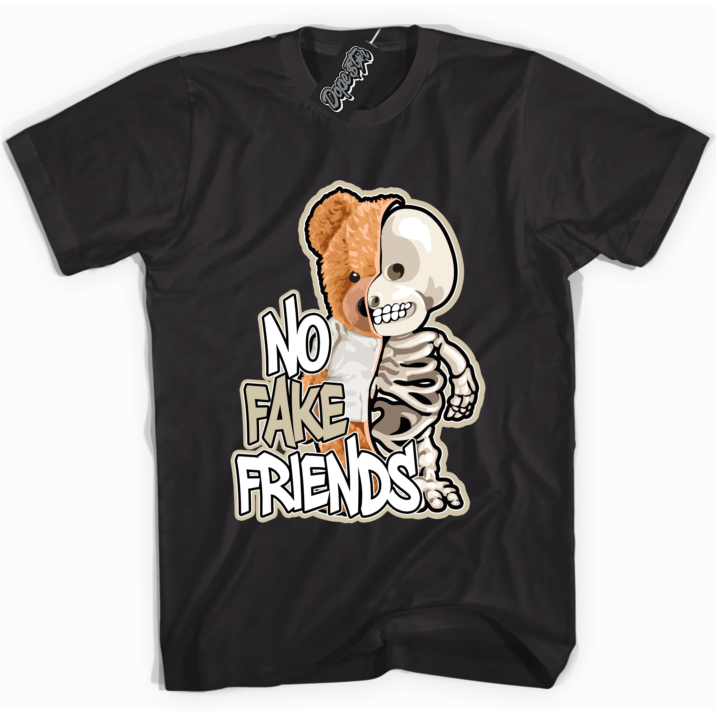 Cool Black Shirt with “ No Fake Friends” design that perfectly matches Gratitude 11s Sneakers.