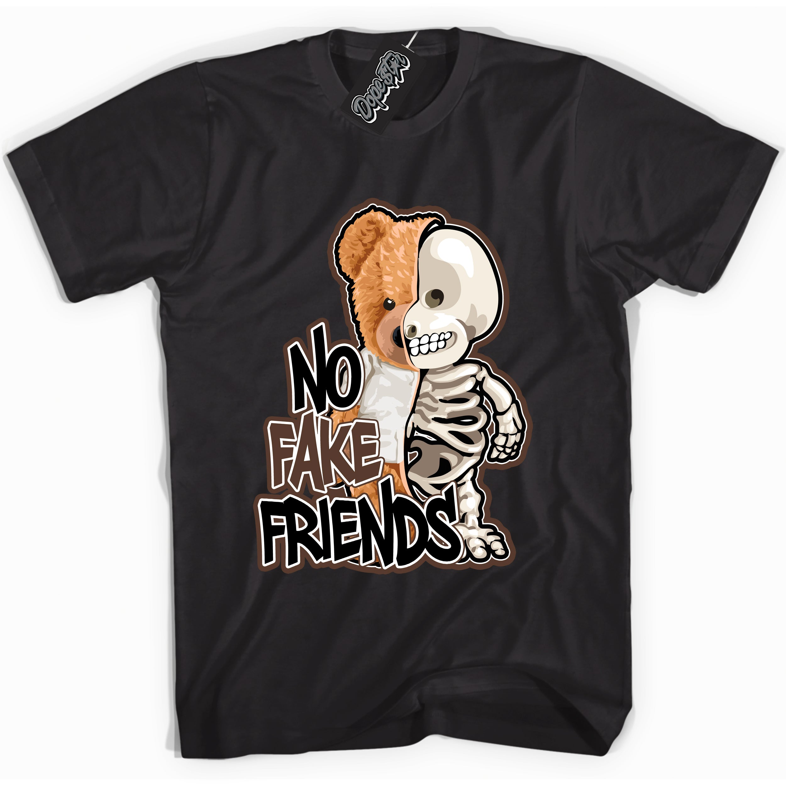 Cool Black graphic tee with “ No Fake Friends ” design, that perfectly matches Palomino 1s sneakers 
