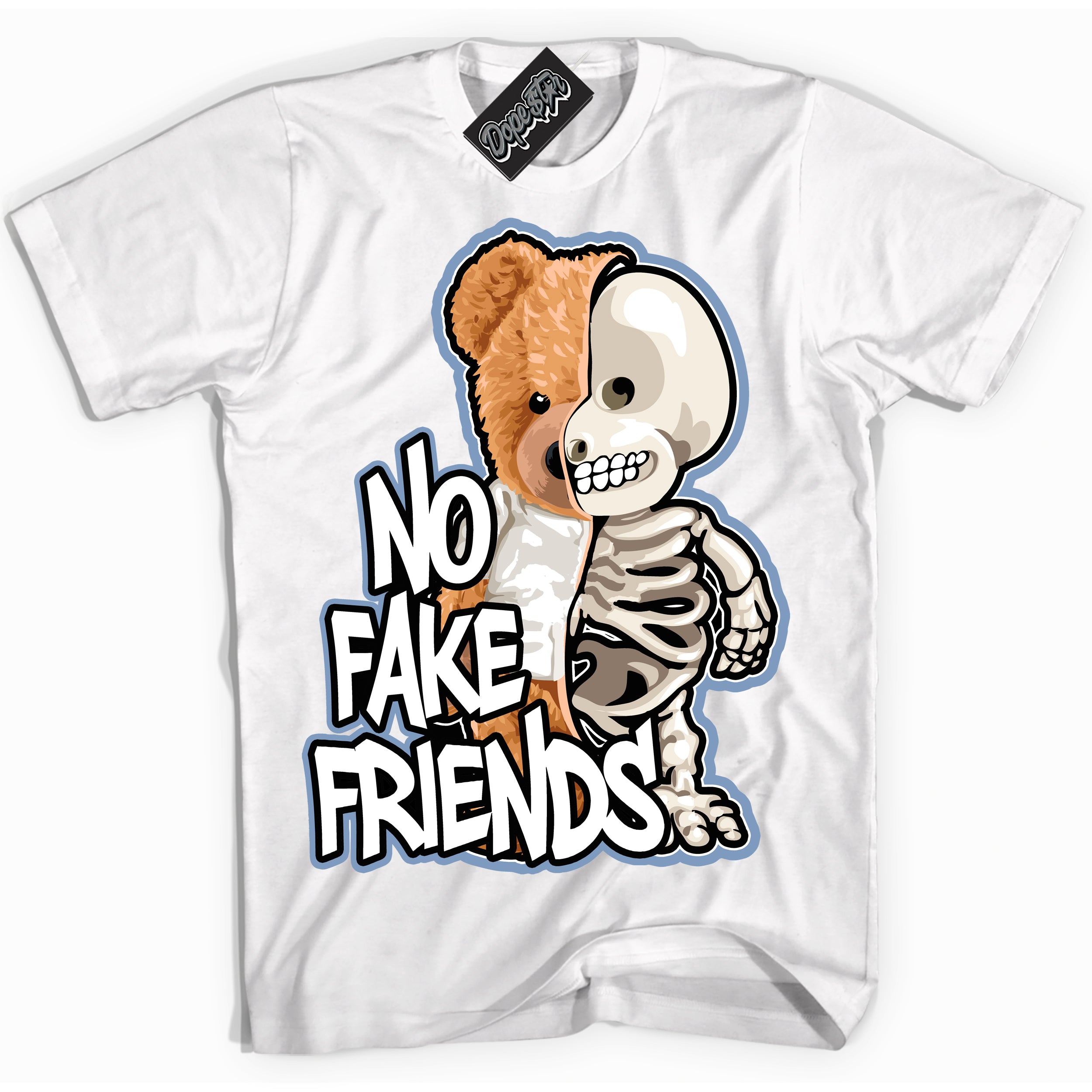 Cool White Shirt with “ No Fake Friends” design that perfectly matches Reverse Oreo 6s Sneakers.