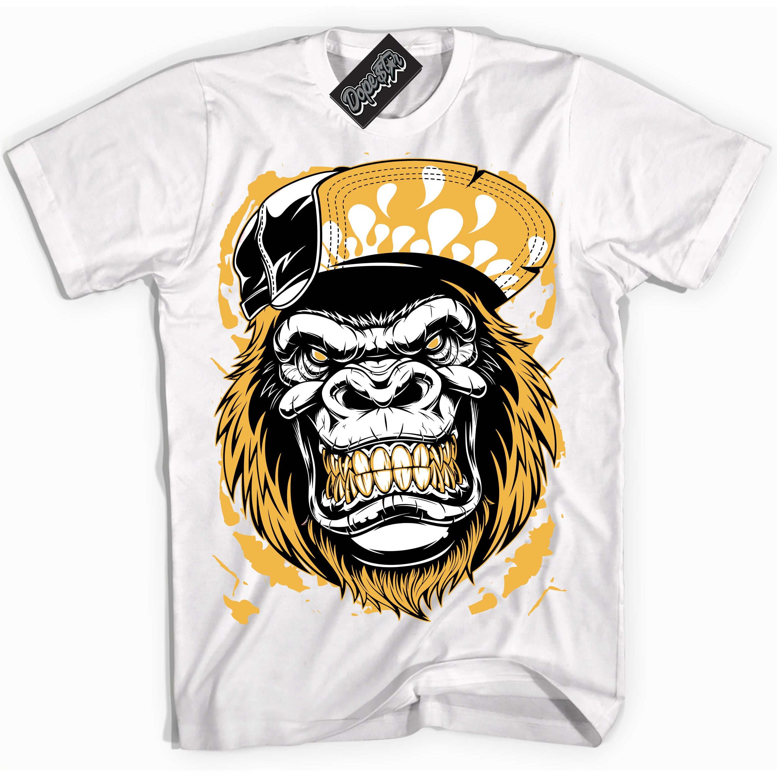 Dunk High Wu-Tang 'Gorilla Beast' Shirt - White Streetwear Mockup | Sneakerhead T-Shirt Matching Dunk High Wu-Tang | Limited Edition Urban Streetwear for Sneaker Matching OOTD | Outfits that pair perfectly with your ND High Wu-Tang | Sneakerhead Fashion Must-Have Apparel for Men and Women.