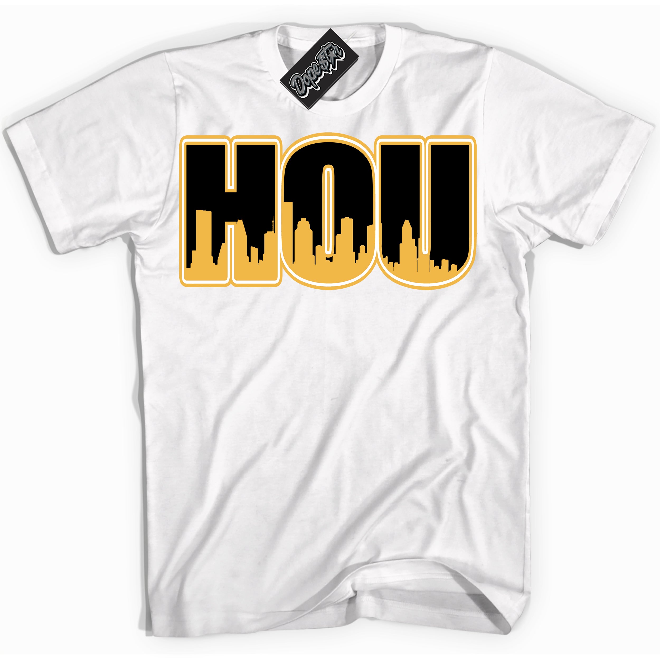 Dunk High Wu-Tang 'Houston' Shirt - White Streetwear Mockup | Sneakerhead T-Shirt Matching Dunk High Wu-Tang | Limited Edition Urban Streetwear for Sneaker Matching OOTD | Outfits that pair perfectly with your ND High Wu-Tang | Sneakerhead Fashion Must-Have Apparel for Men and Women.