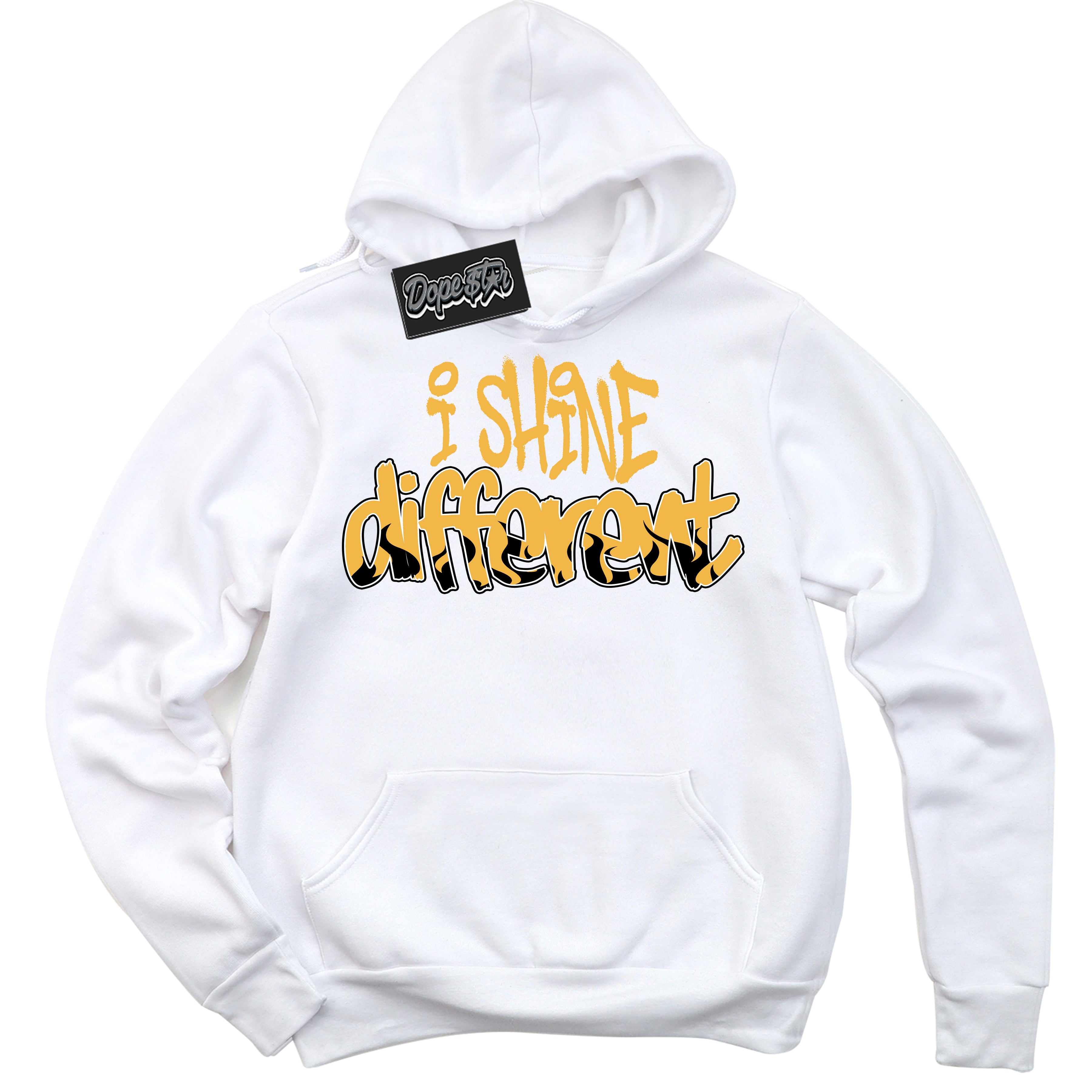 Dunk High Wu-Tang 'I Shine Different' Hoodie - White Streetwear Mockup | Sneakerhead Sweatshirt Matching Dunk High Wu-Tang | Limited Edition Urban Streetwear for Sneaker Matching OOTD | Outfits that pair perfectly with your ND High Wu-Tang | Sneakerhead Fashion Must-Have Apparel for Men and Women.