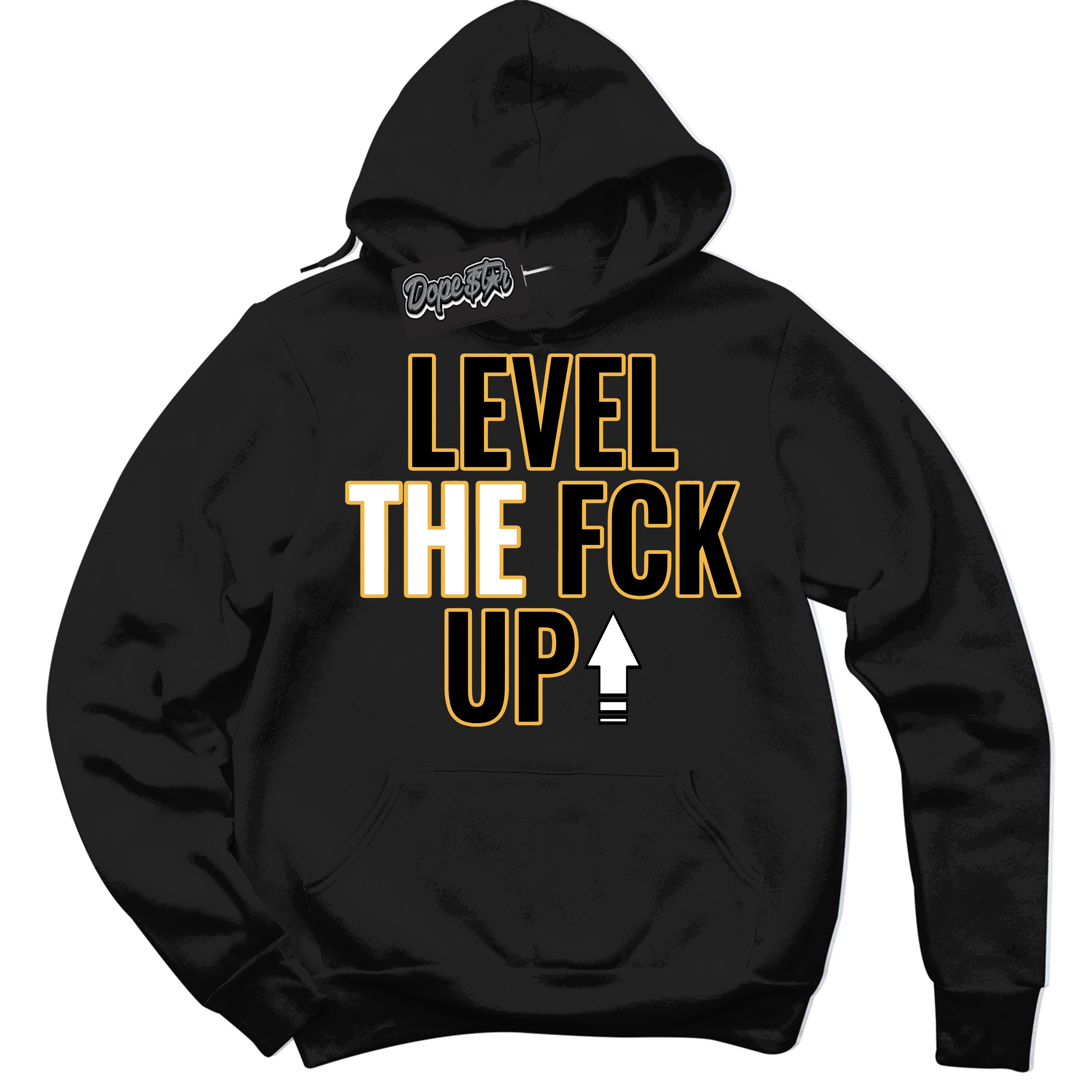 Dunk High Wu-Tang 'Level The Fck Up' Hoodie - Black Streetwear Mockup | Sneakerhead Sweatshirt Matching Dunk High Wu-Tang | Limited Edition Urban Streetwear for Sneaker Matching OOTD | Outfits that pair perfectly with your ND High Wu-Tang | Sneakerhead Fashion Must-Have Apparel for Men and Women.