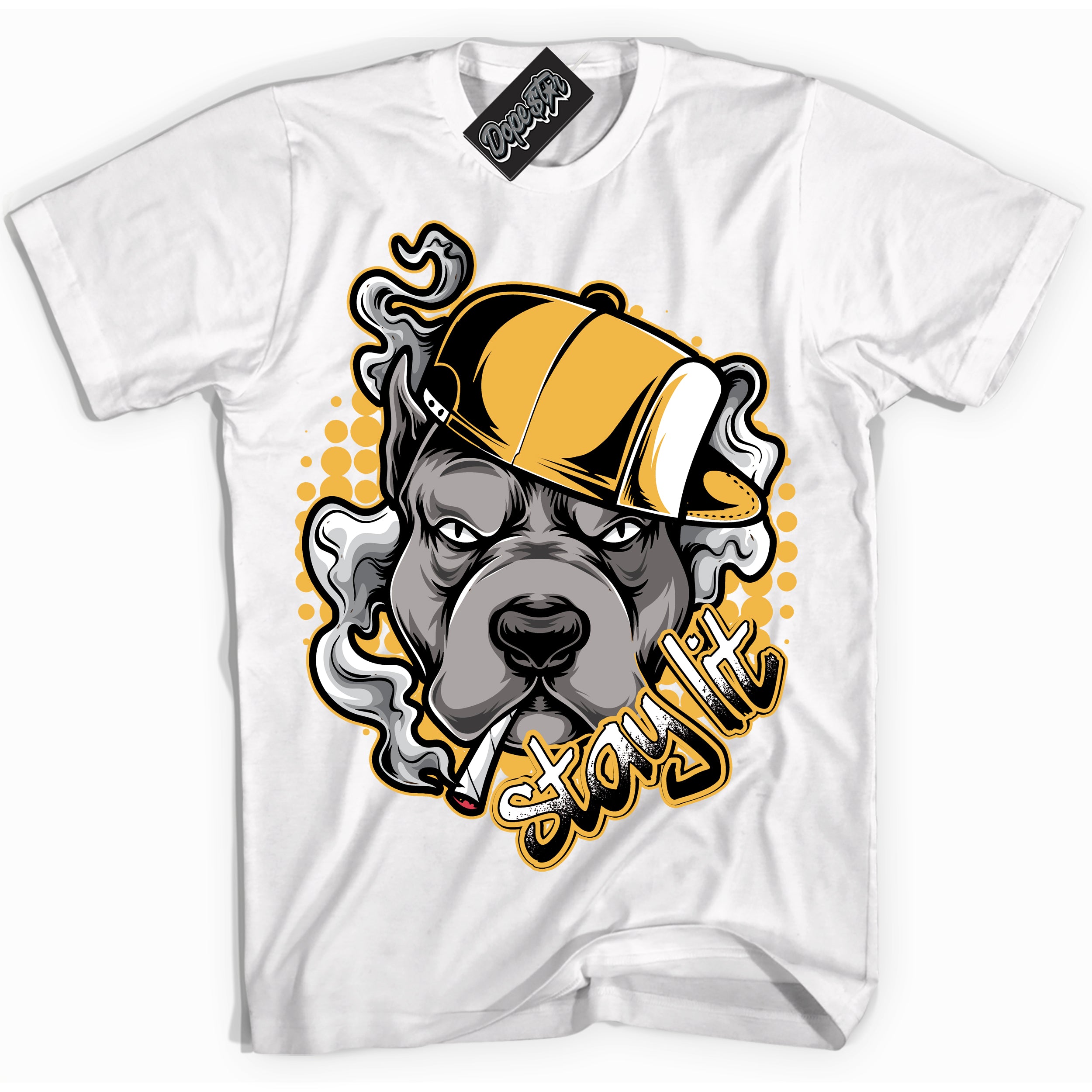 Nike Dunk High Wu-Tang 'Stay Lit' Shirt - White Streetwear Mockup | Sneakerhead T-Shirt Matching Nike Dunk High Wu-Tang | Limited Edition Urban Streetwear for Sneaker Matching OOTD | Outfits that pair perfectly with your ND High Wu-Tang | Sneakerhead Fashion Must-Have Apparel for Men and Women