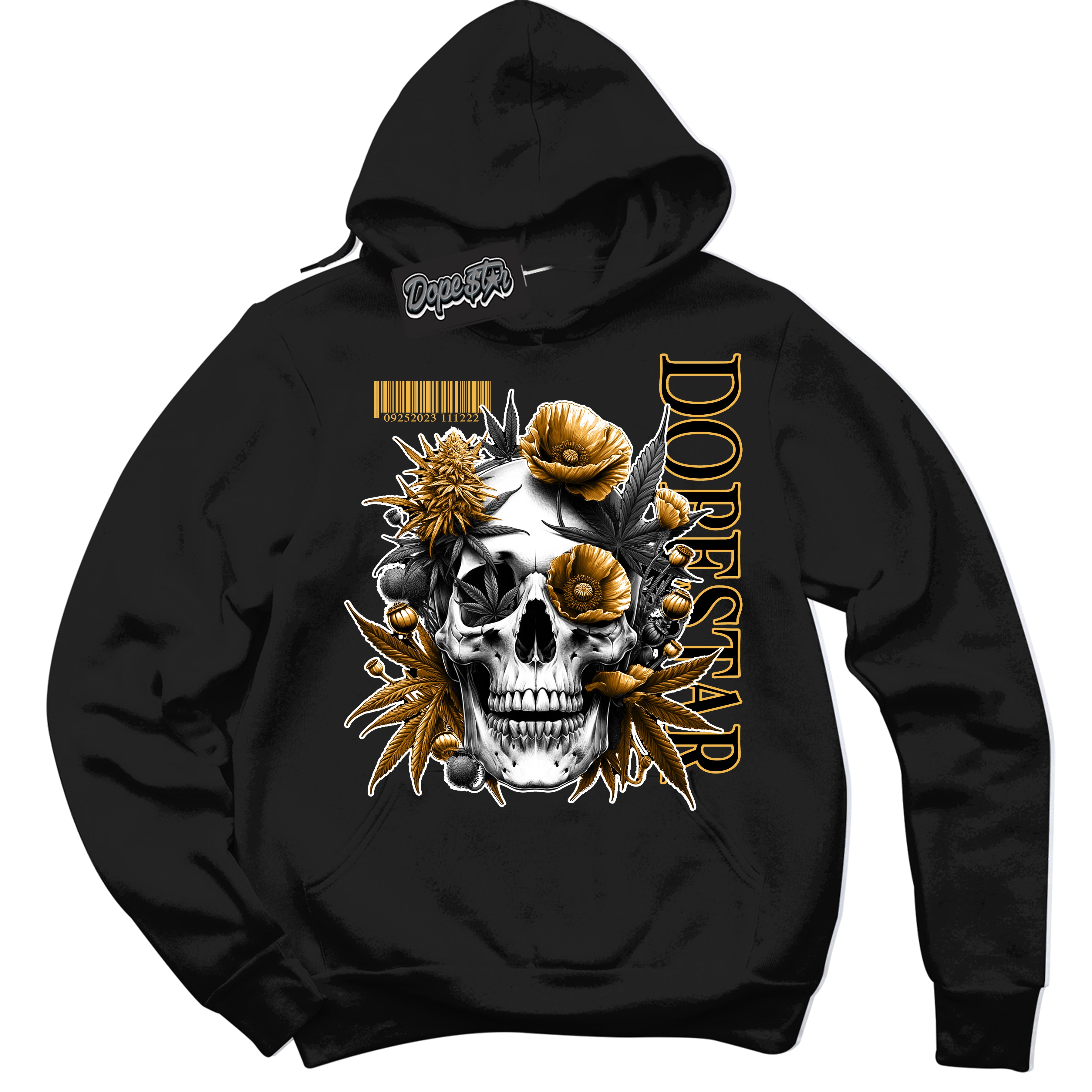 Dunk High Wu-Tang 'Skull Poppies' Hoodie - Black Streetwear Mockup | Sneakerhead Sweatshirt Matching Dunk High Wu-Tang | Limited Edition Urban Streetwear for Sneaker Matching OOTD | Outfits that pair perfectly with your ND High Wu-Tang | Sneakerhead Fashion Must-Have Apparel for Men and Women.