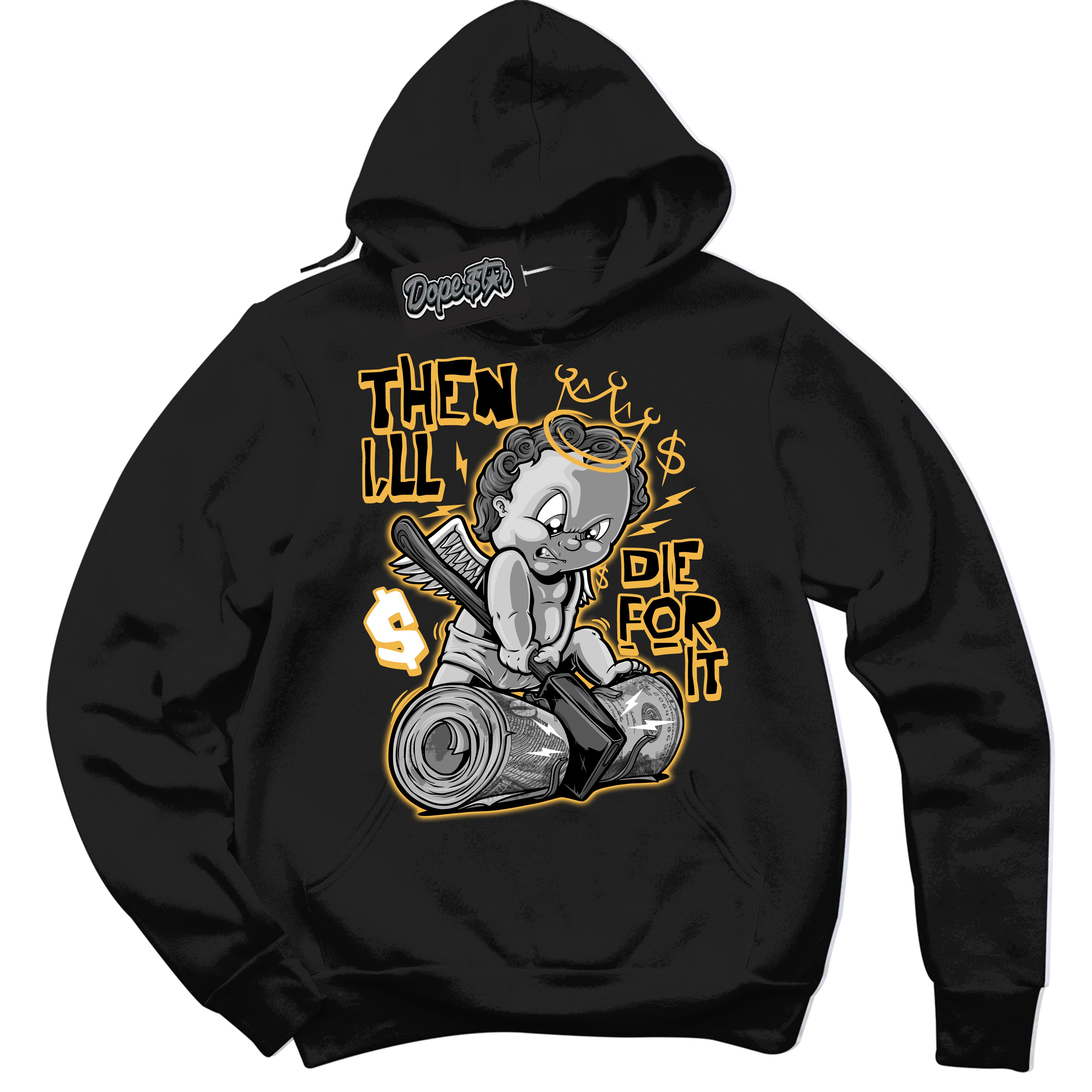 Dunk High Wu-Tang 'Then I'll' Hoodie - Black Streetwear Mockup | Sneakerhead Sweatshirt Matching Dunk High Wu-Tang | Limited Edition Urban Streetwear for Sneaker Matching OOTD | Outfits that pair perfectly with your ND High Wu-Tang | Sneakerhead Fashion Must-Have Apparel for Men and Women.