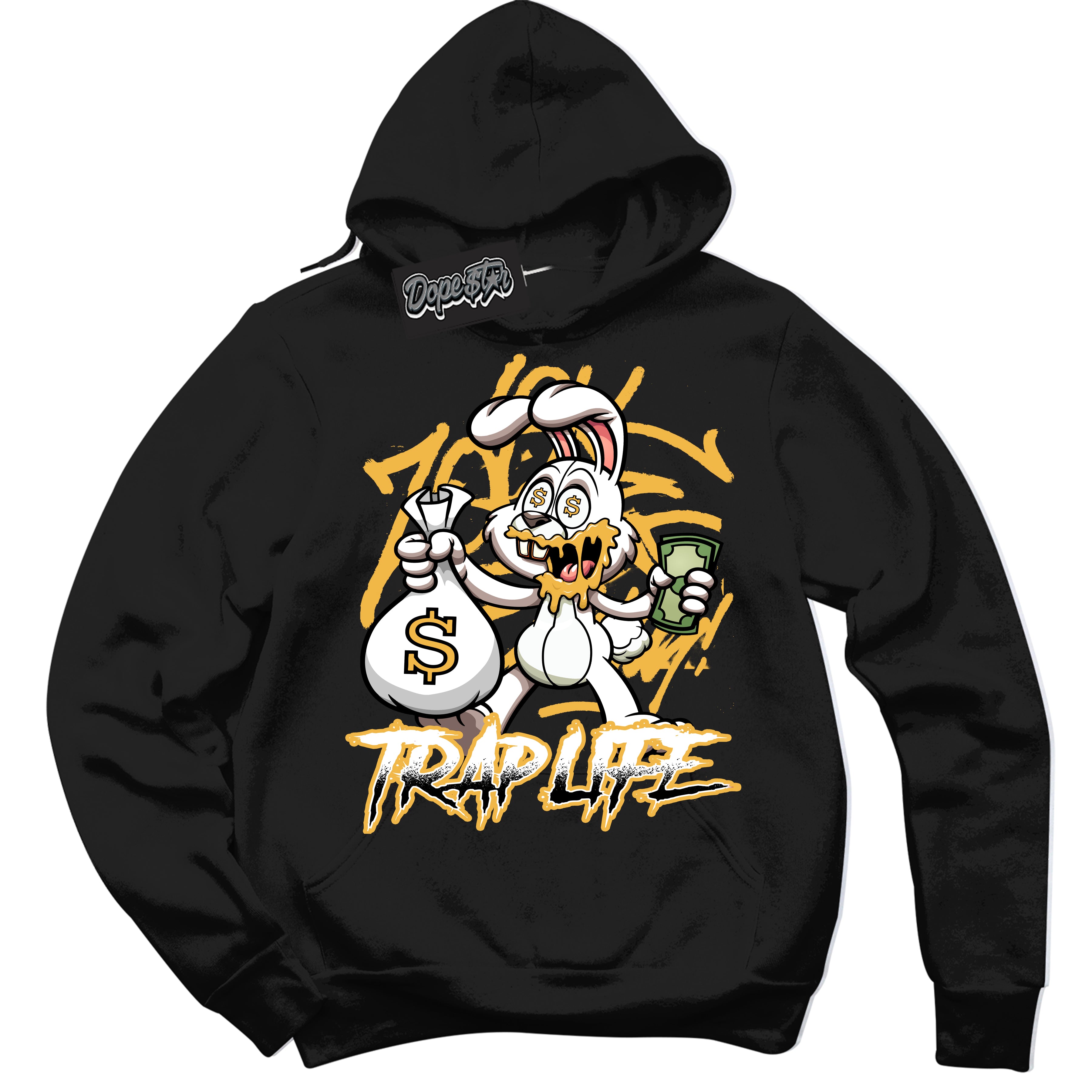 Dunk High Wu-Tang 'Trap Rabbit' Hoodie - Black Streetwear Mockup | Sneakerhead Sweatshirt Matching Dunk High Wu-Tang | Limited Edition Urban Streetwear for Sneaker Matching OOTD | Outfits that pair perfectly with your ND High Wu-Tang | Sneakerhead Fashion Must-Have Apparel for Men and Women.