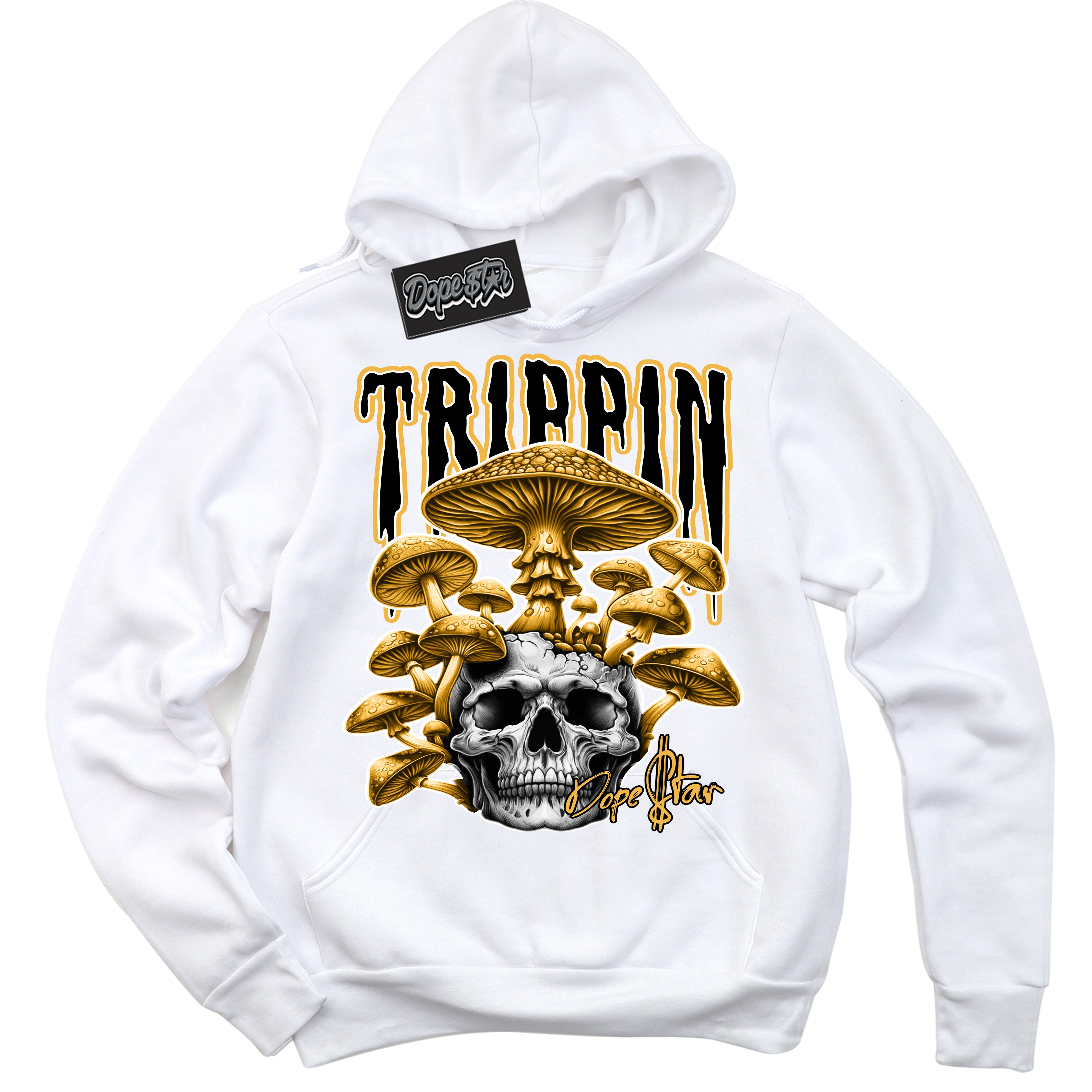 Dunk High Wu-Tang 'Trippin' Hoodie - White Streetwear Mockup | Sneakerhead Sweatshirt Matching Dunk High Wu-Tang | Limited Edition Urban Streetwear for Sneaker Matching OOTD | Outfits that pair perfectly with your ND High Wu-Tang | Sneakerhead Fashion Must-Have Apparel for Men and Women.