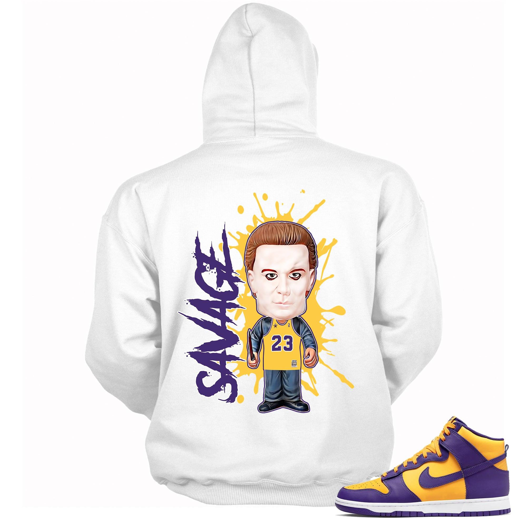 Dunk High Lakers Hoodie Savage - Sneaker Shirts Outlet