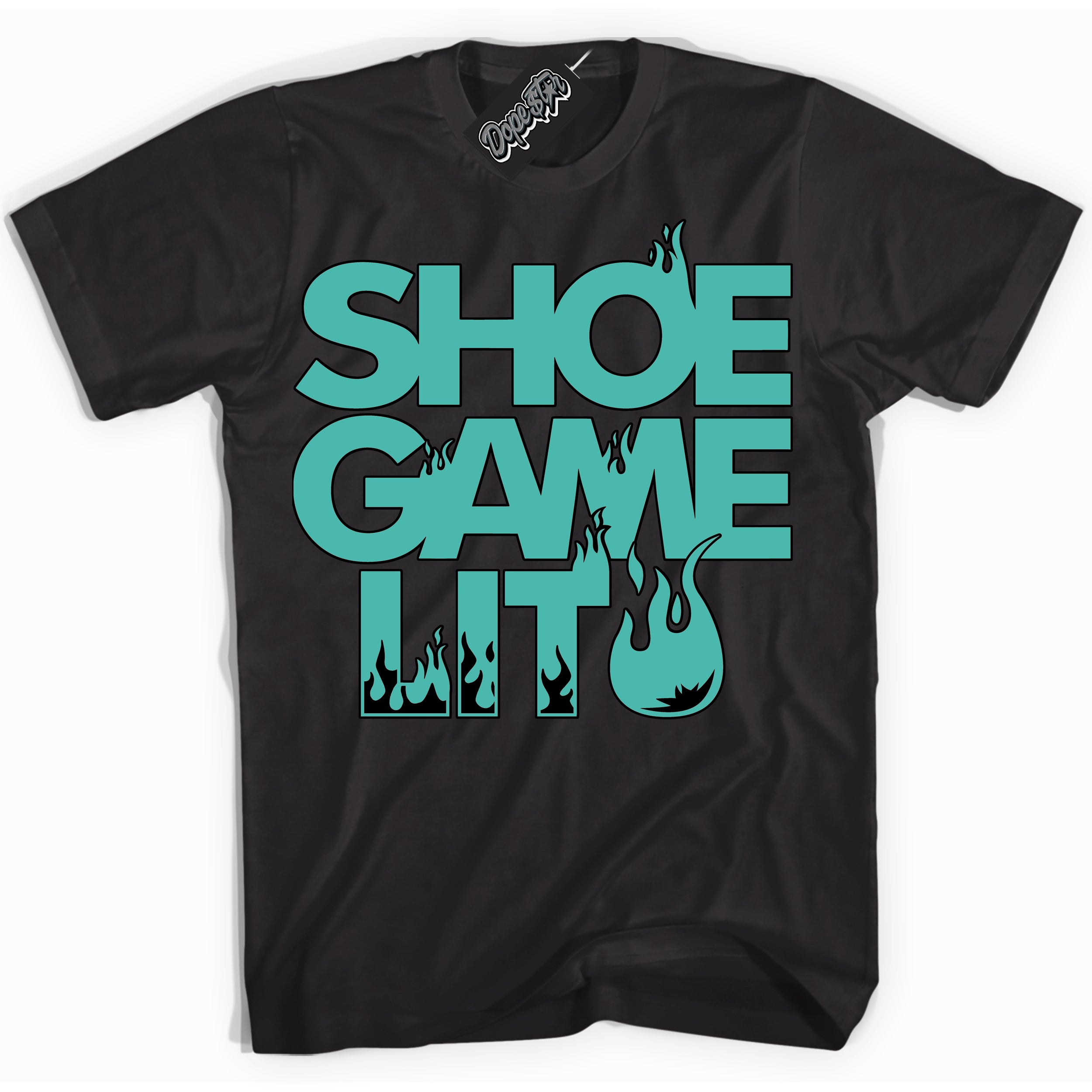 Cool Black Shirt with “ Shoe Game Lit ” design that perfectly matches Tiffany & Co. 1837 1s Sneakers.