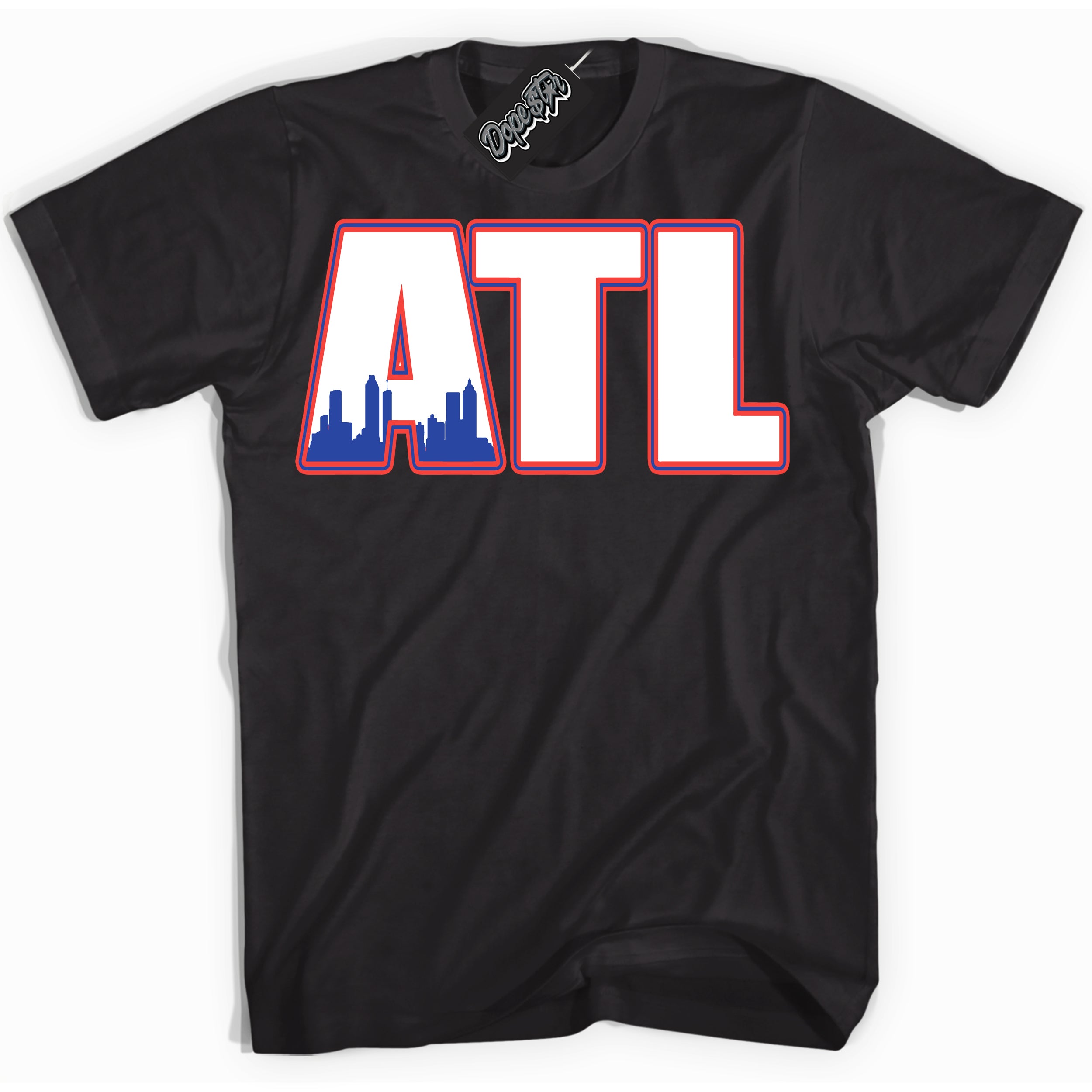 Cool Black Shirt with “ Atlanta ” design that perfectly matches Ultramarine 180s Sneakers.