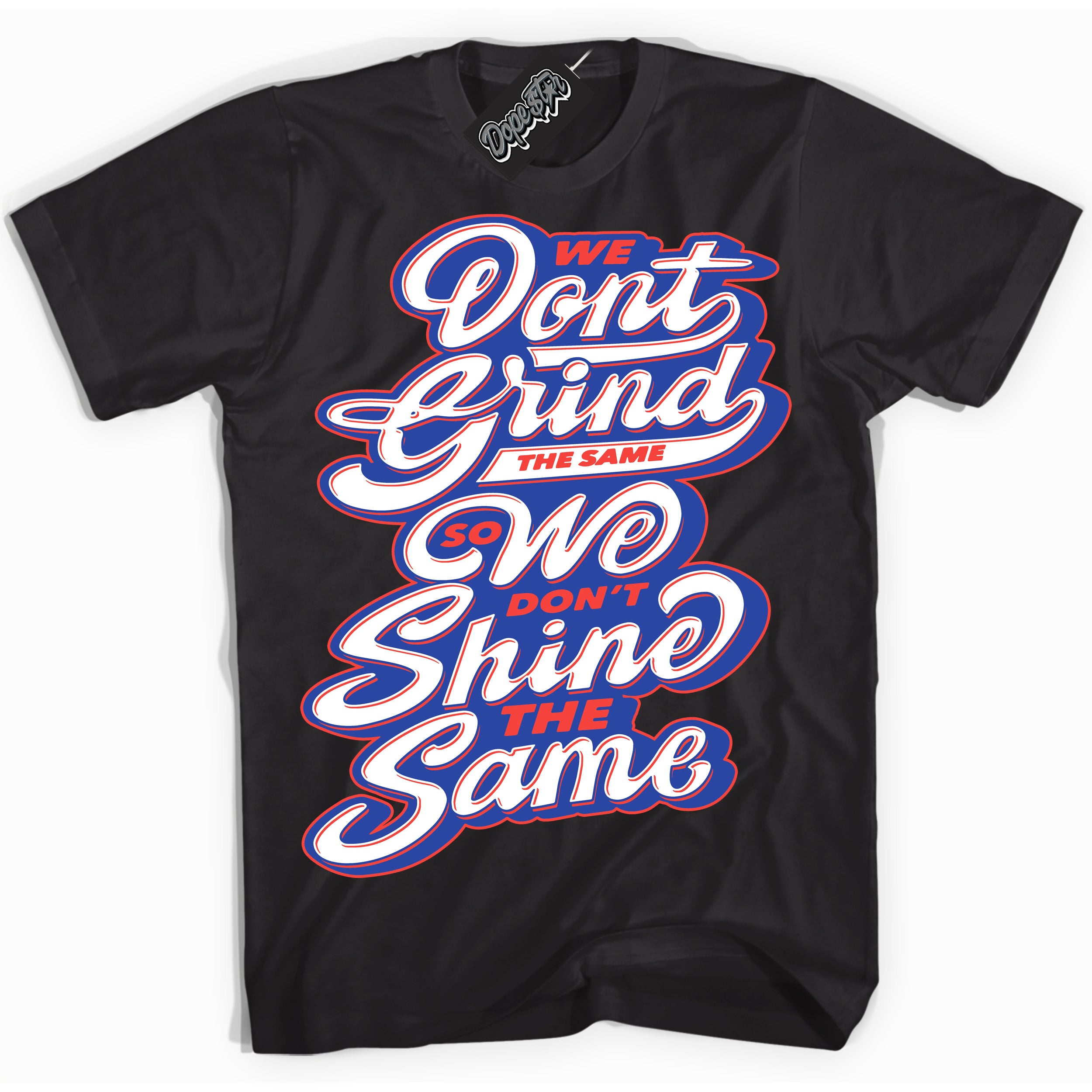 Cool Black Shirt with “ Grind Shine ” design that perfectly matches Ultramarine 180s Sneakers.