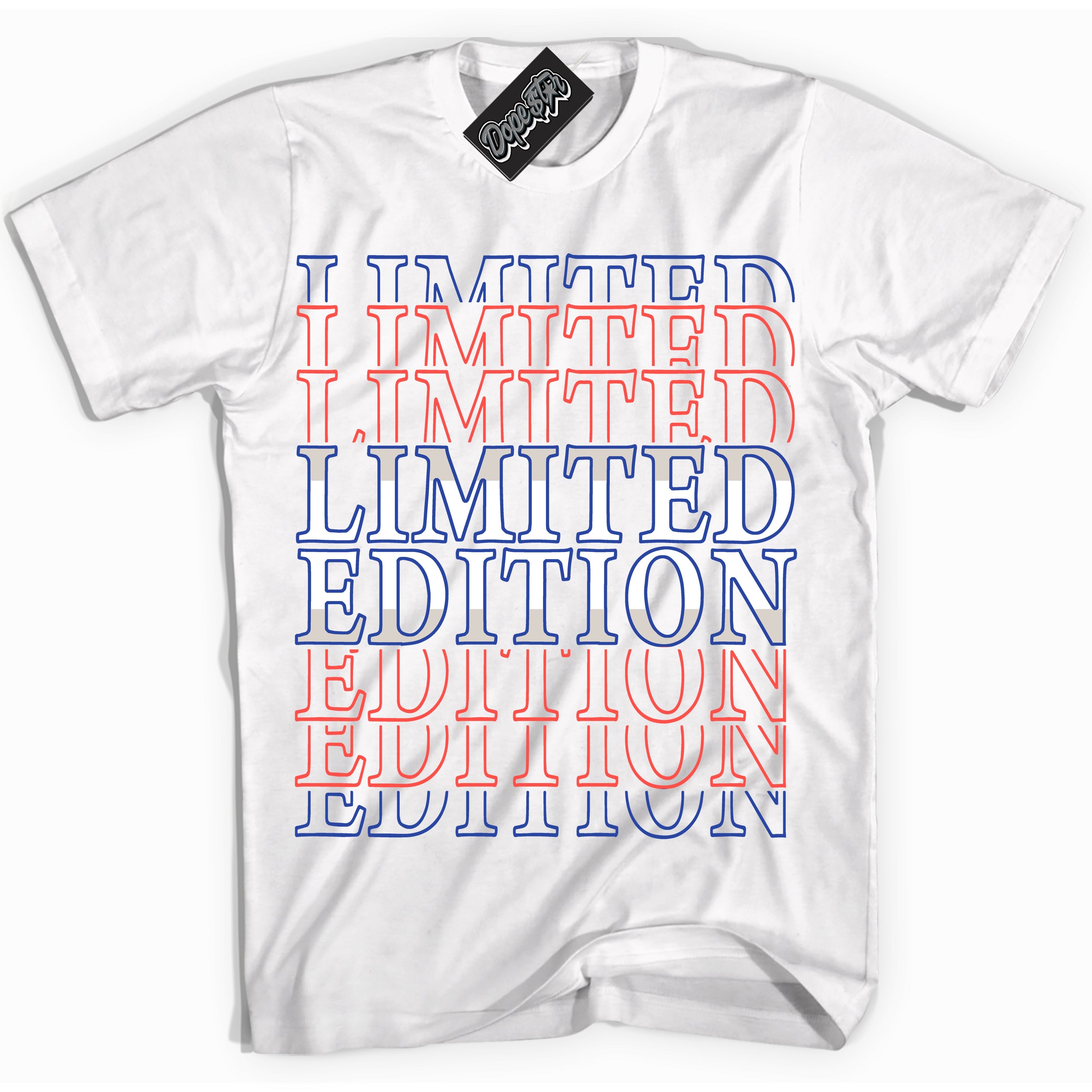 Cool White Shirt with “ Limited Edition ” design that perfectly matches Ultramarine 180s Sneakers.