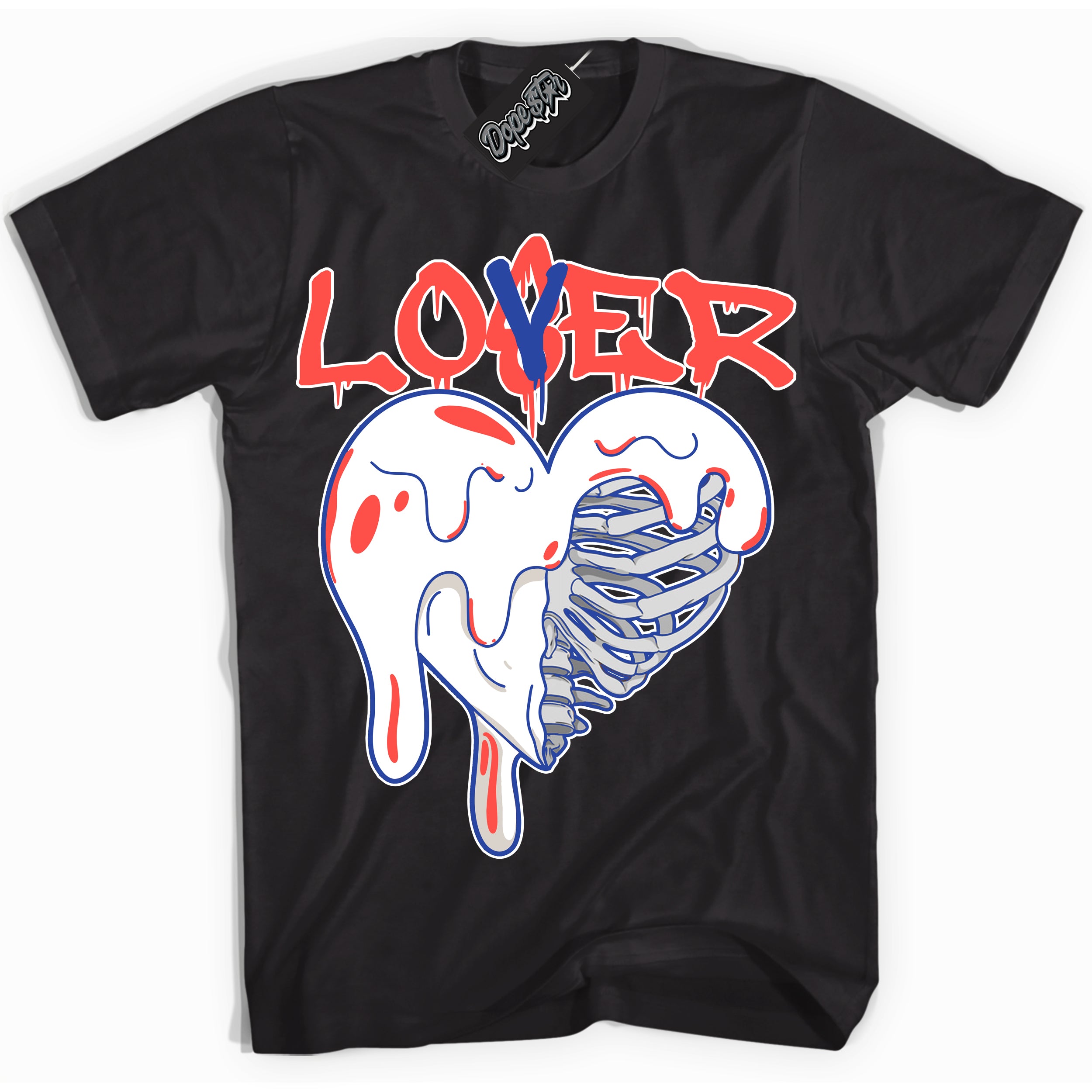 Cool Black Shirt with “ Lover Loser ” design that perfectly matches Ultramarine 180s Sneakers.