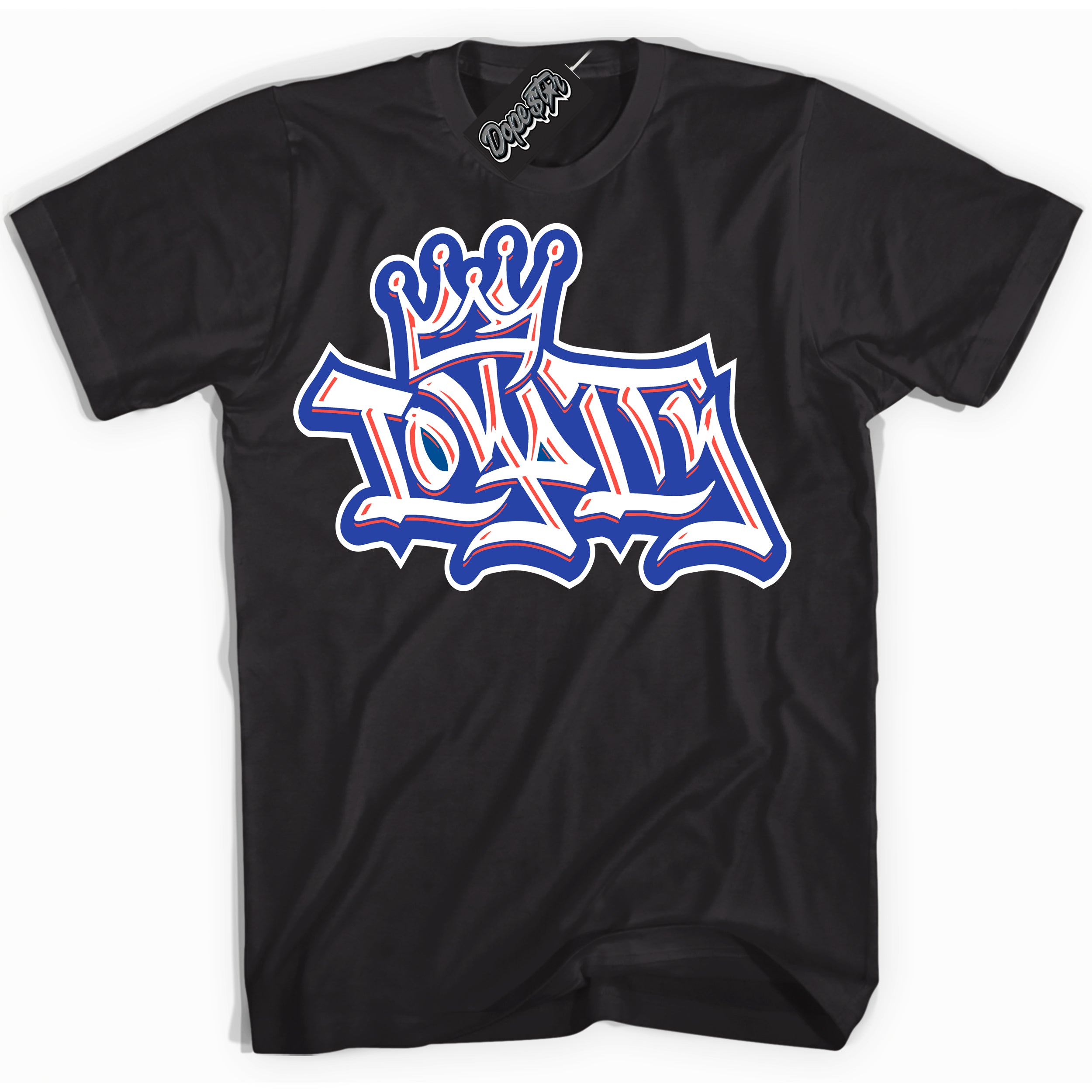 Cool Black Shirt with “ Loyalty Crown ” design that perfectly matches Ultramarine 180s Sneakers.