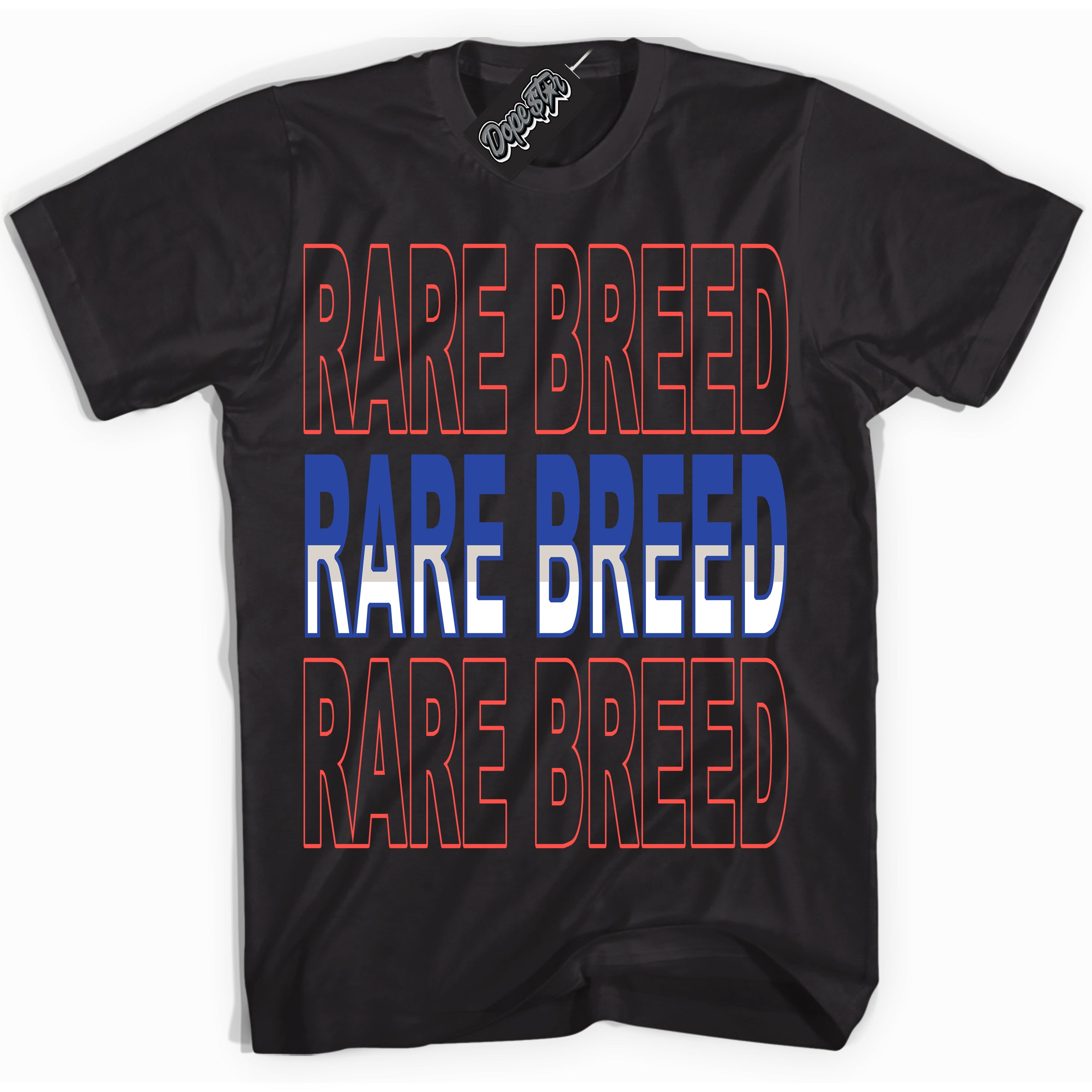 Cool Black Shirt with “ Rare Breed ” design that perfectly matches Ultramarine 180s Sneakers.