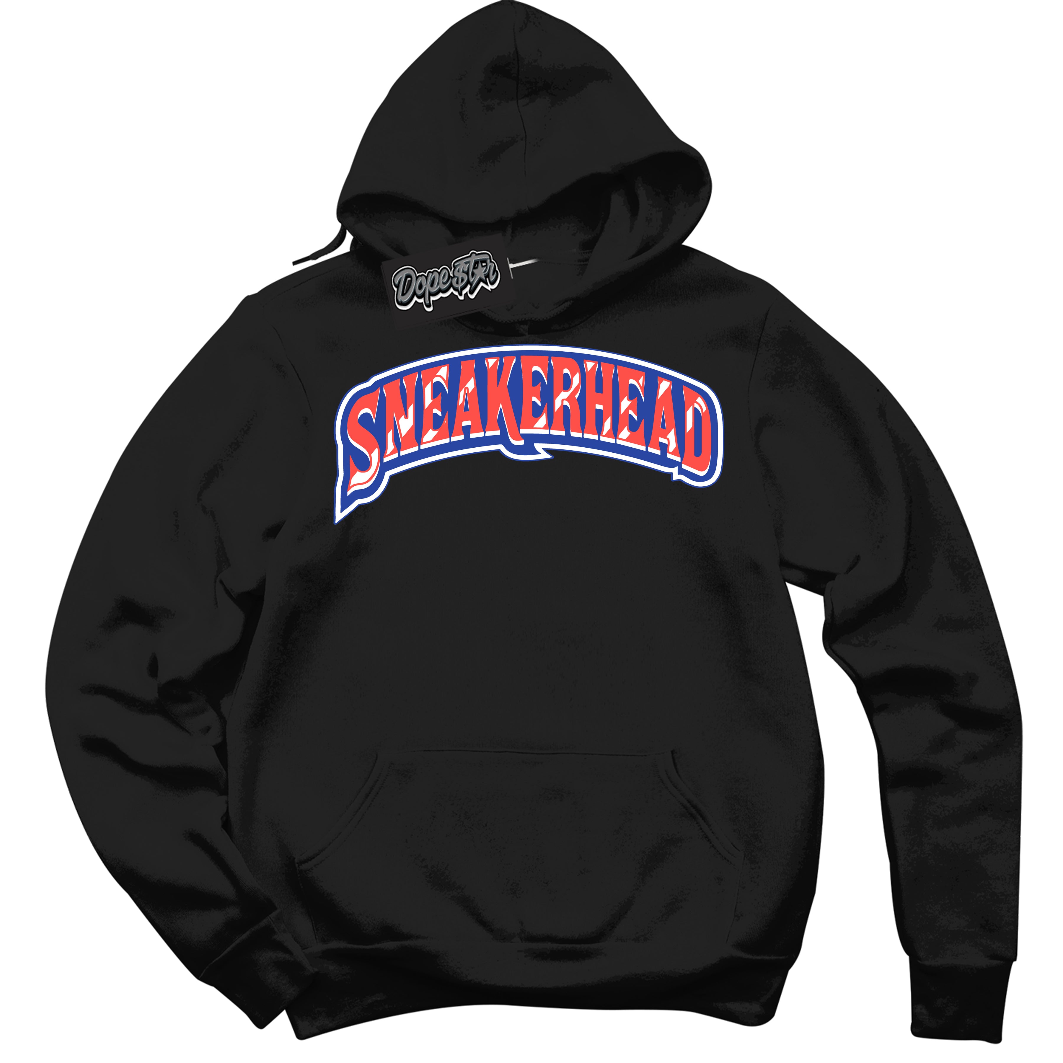 Cool Black Hoodie with “ Sneakerhead '' design that Perfectly Matches  Ultramarine 180s Sneakers.