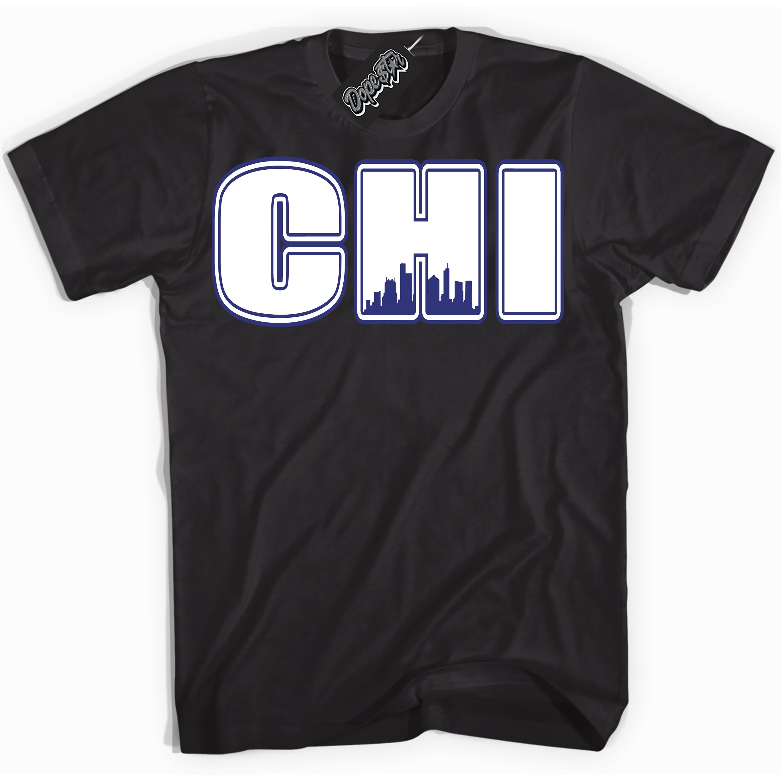 Cool Black Shirt with “ Chicago ” design that perfectly matches Concord Dunk.
