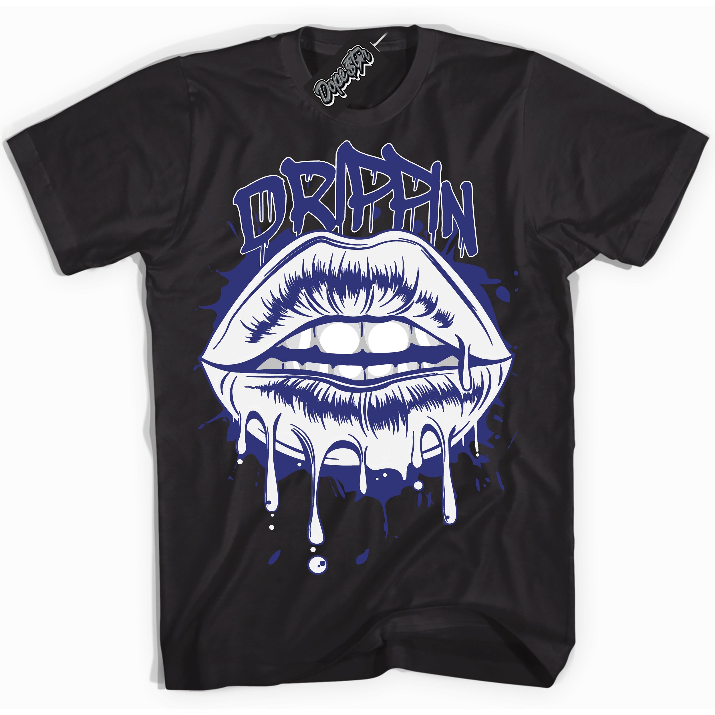 Cool Black Shirt with “ Drippin ” design that perfectly matches Concord Dunk.
