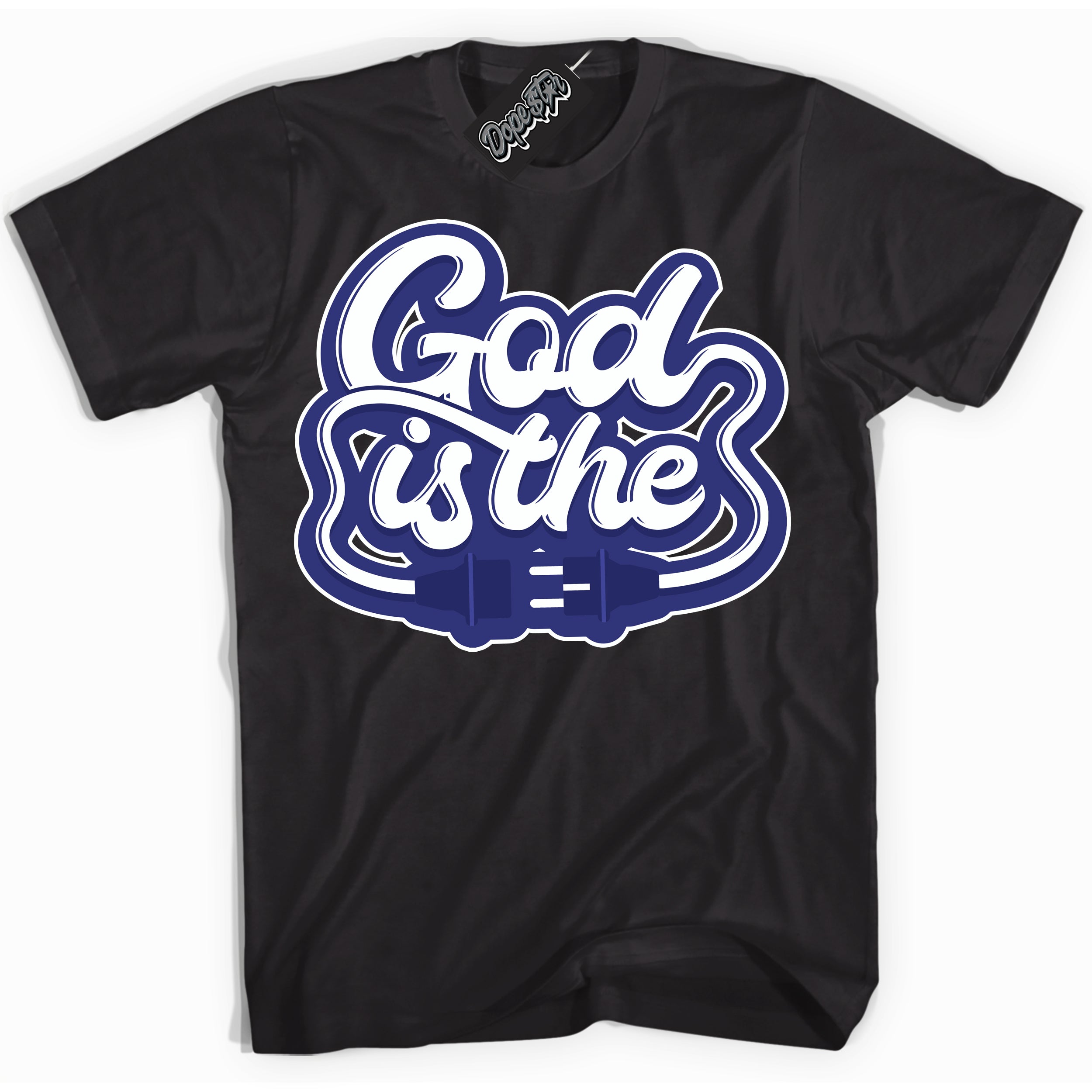 Cool Black Shirt with “ God Is The ” design that perfectly matches Concord Dunk.
