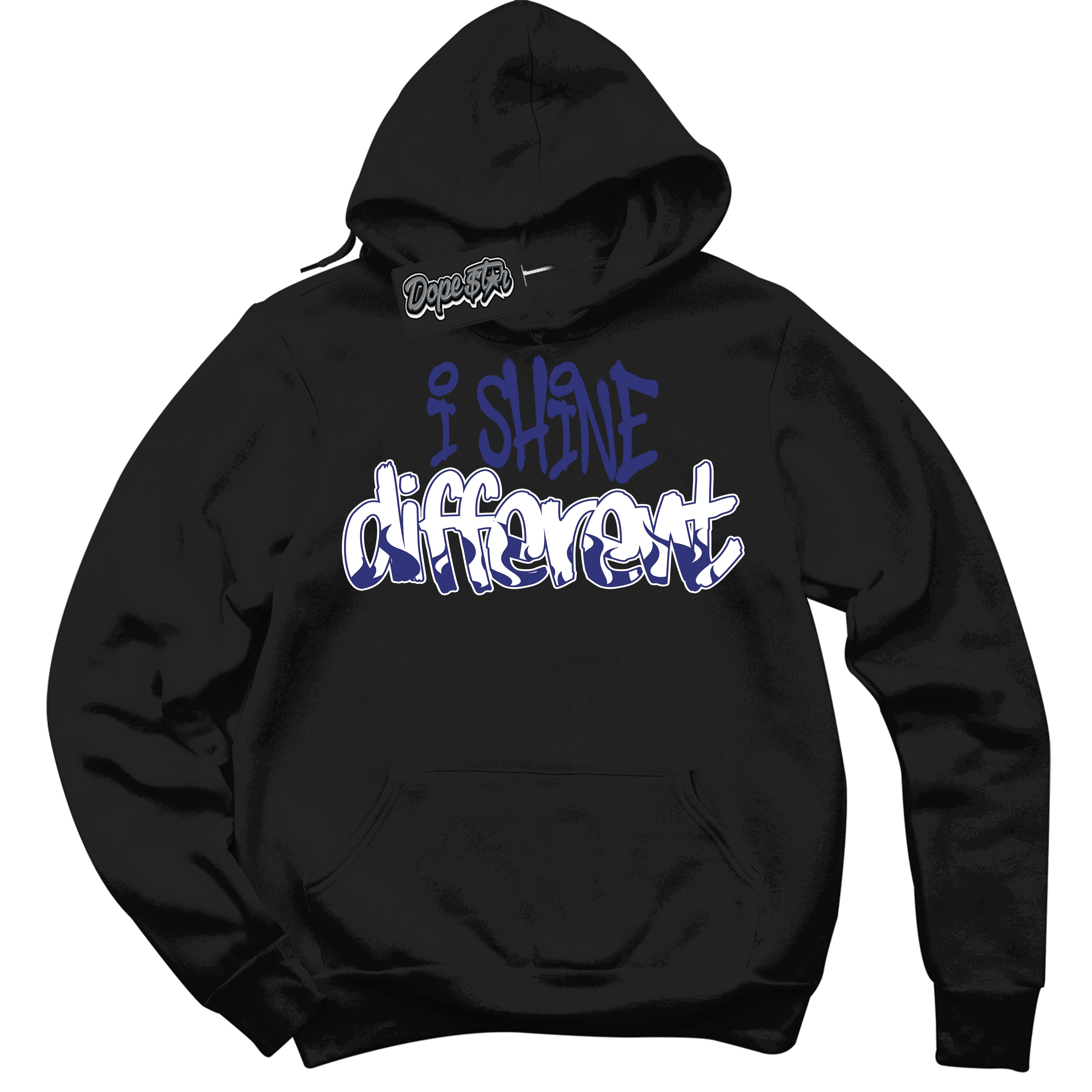 Cool Black Hoodie with “ I Shine Different ”  design that Perfectly Matches Concord Dunk.
