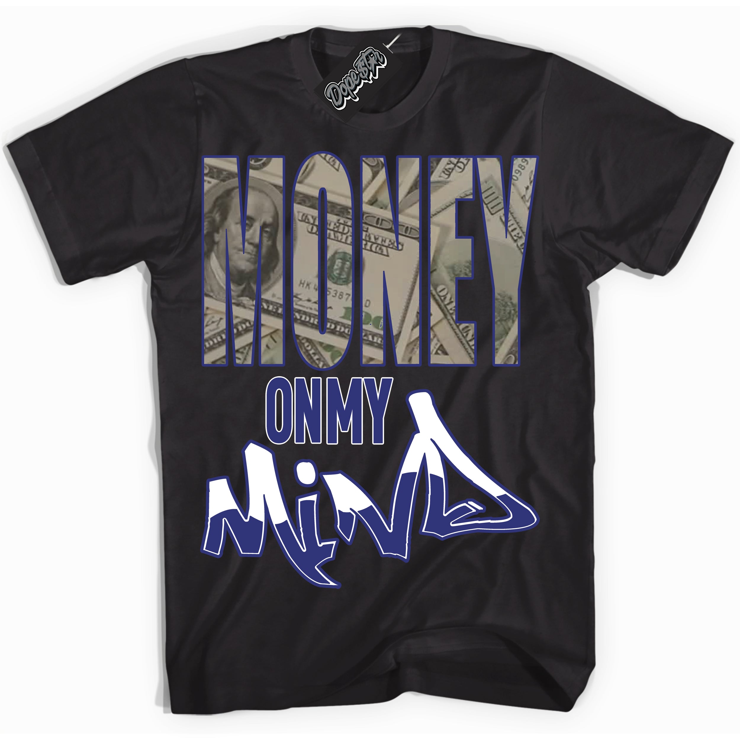 Cool Black Shirt with “ Money On My Mind ” design that perfectly matches Concord Dunk.
