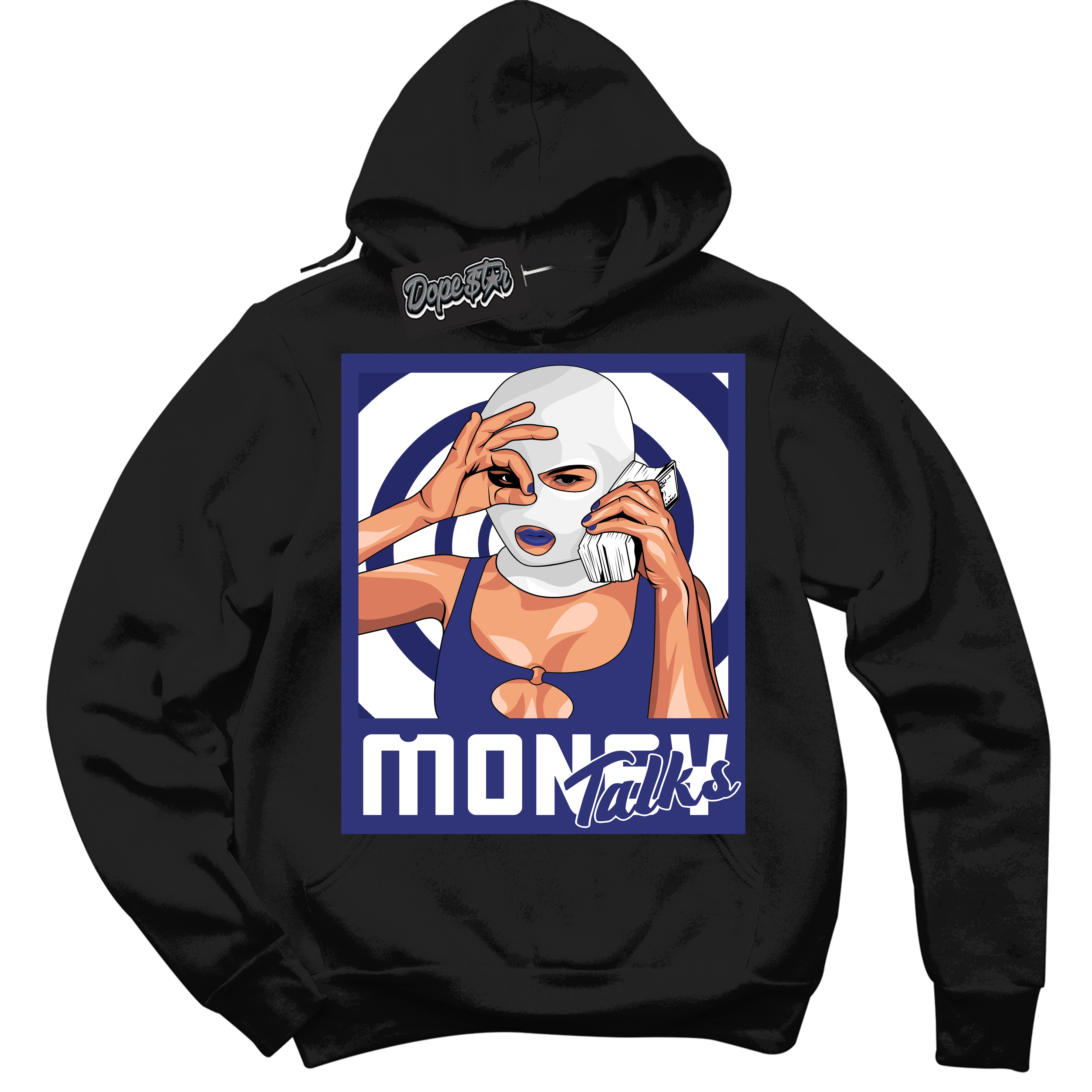 Cool Black Hoodie with “ Money Talks ”  design that Perfectly Matches Concord Dunk.
