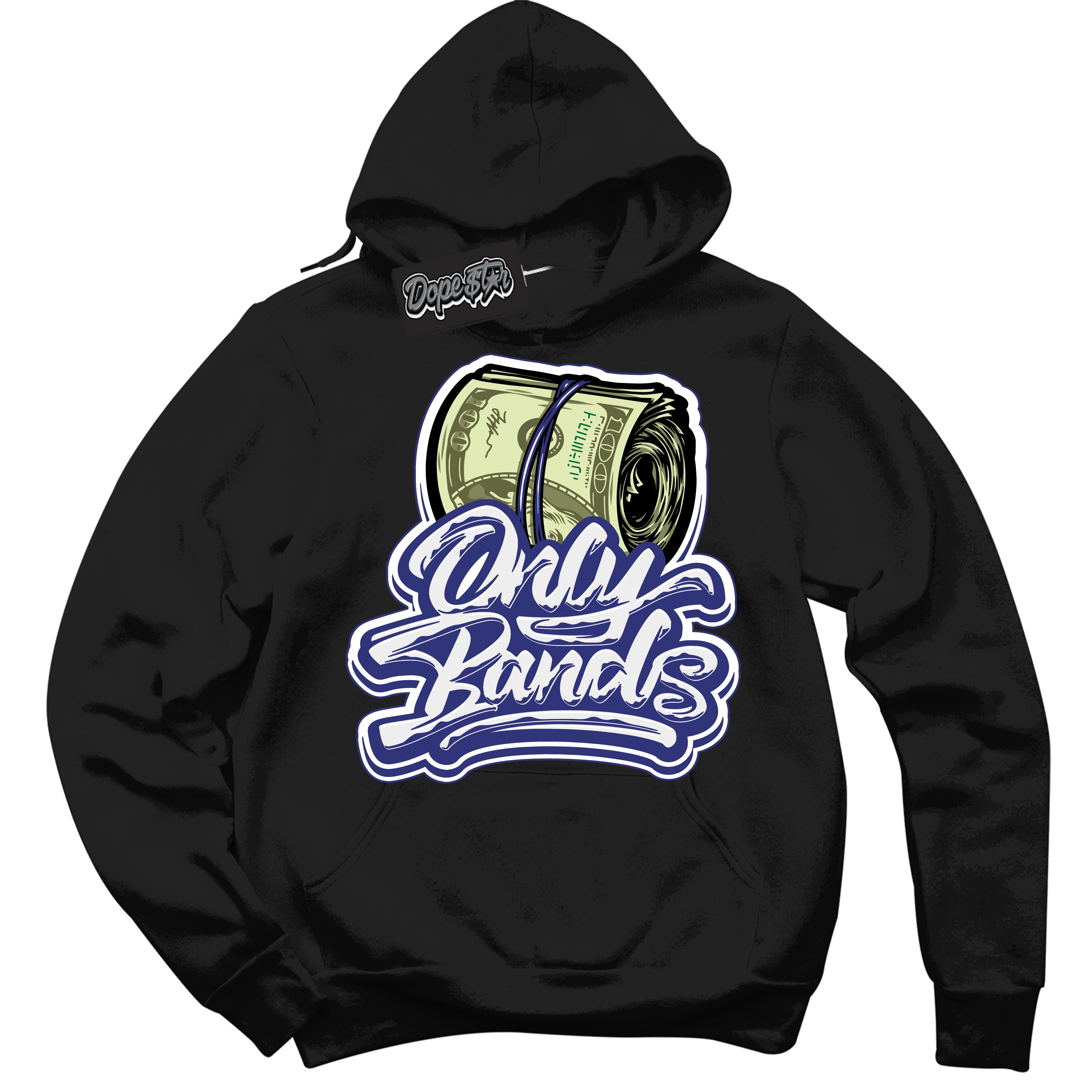 Cool Black Hoodie with “ Only Bands ”  design that Perfectly Matches Concord Dunk.
