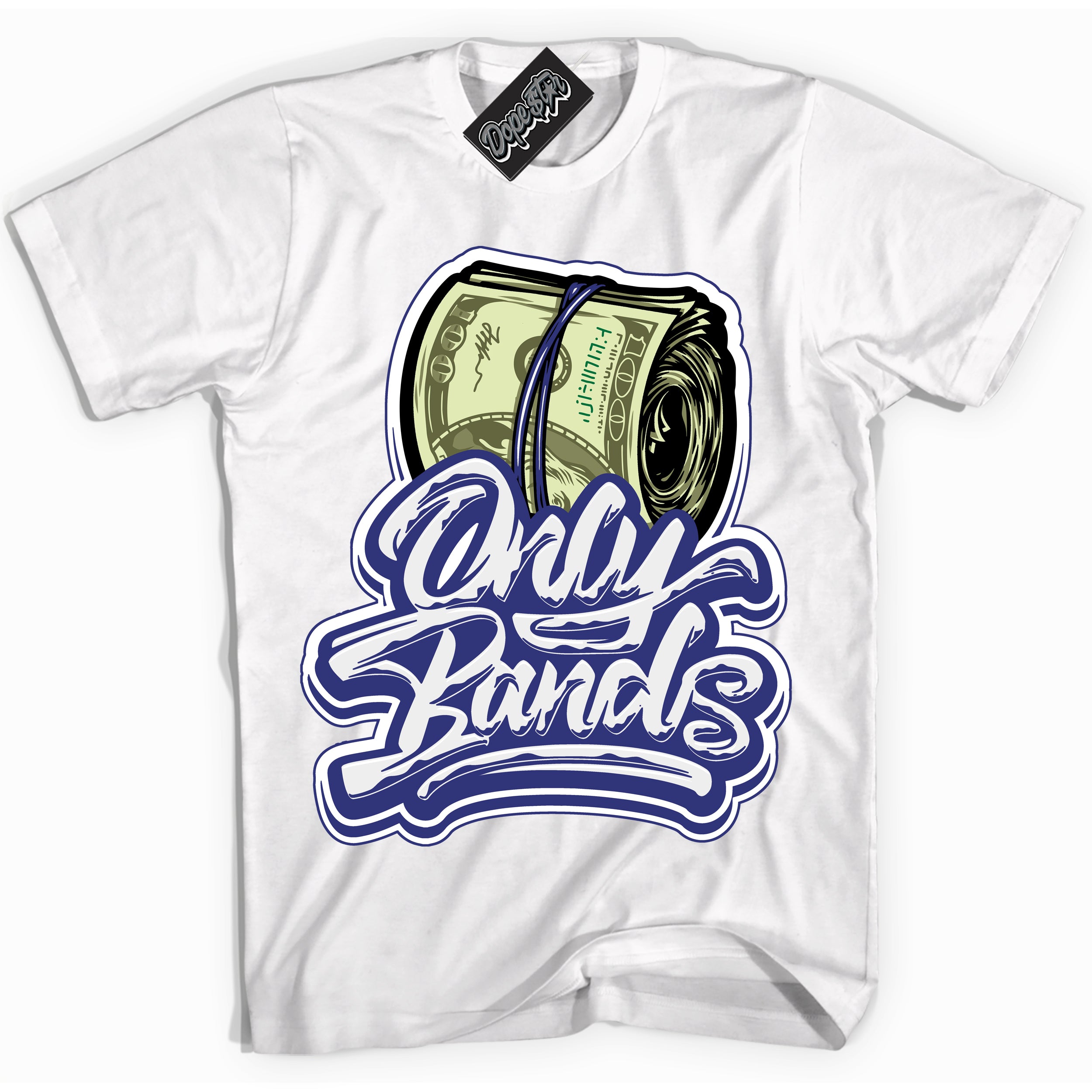 Cool White Shirt with “ Only Bands ” design that perfectly matches Concord Dunk.
