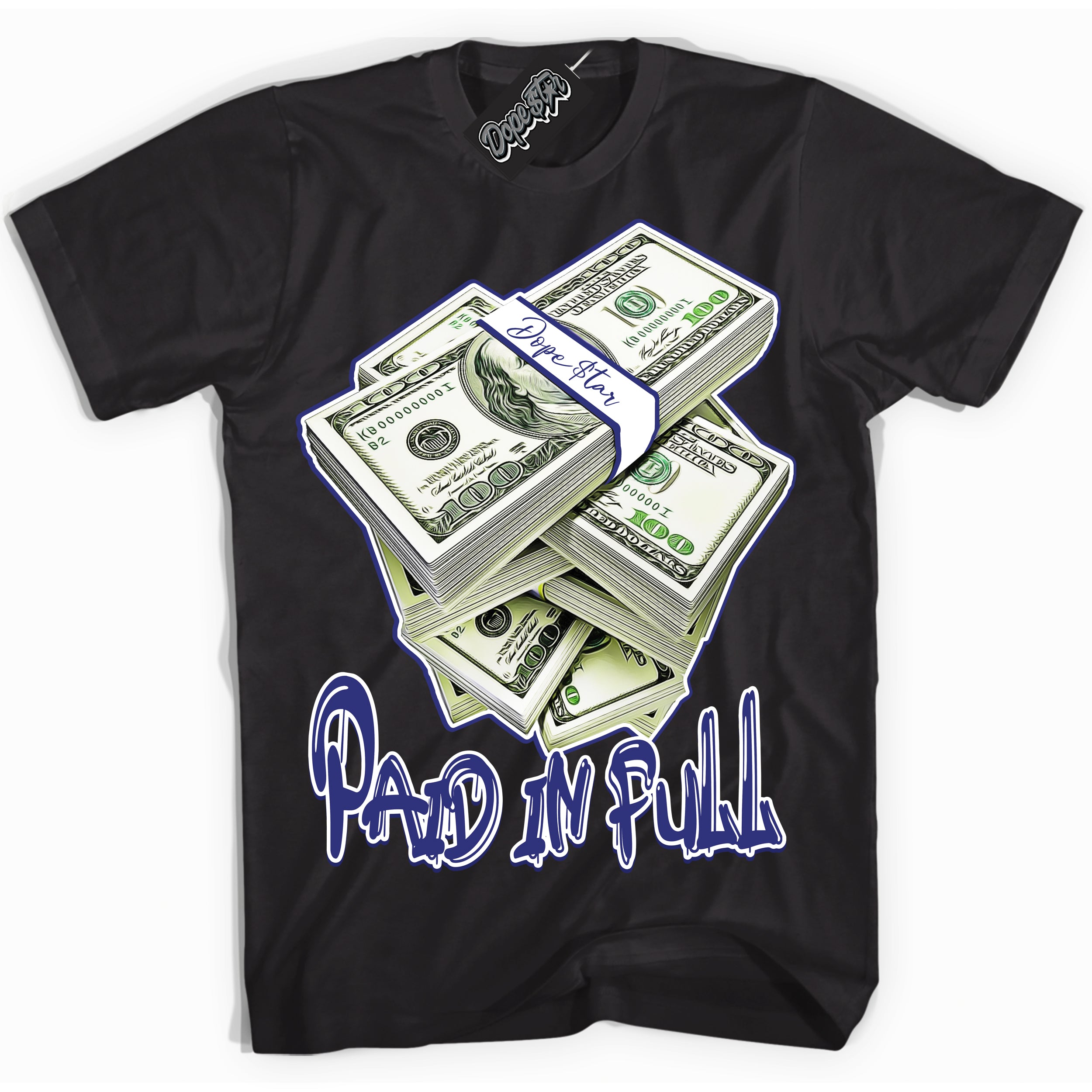 Cool Black Shirt with “ Paid In Full ” design that perfectly matches Concord Dunk.
