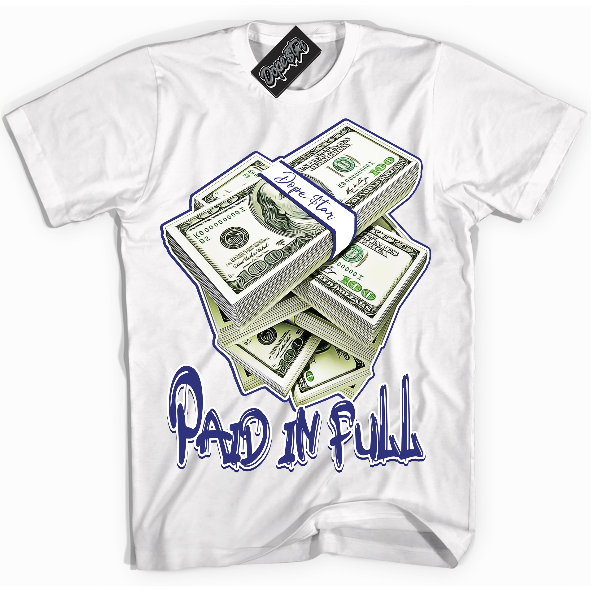 Cool White Shirt with “ Paid In Full ” design that perfectly matches Concord Dunk.
