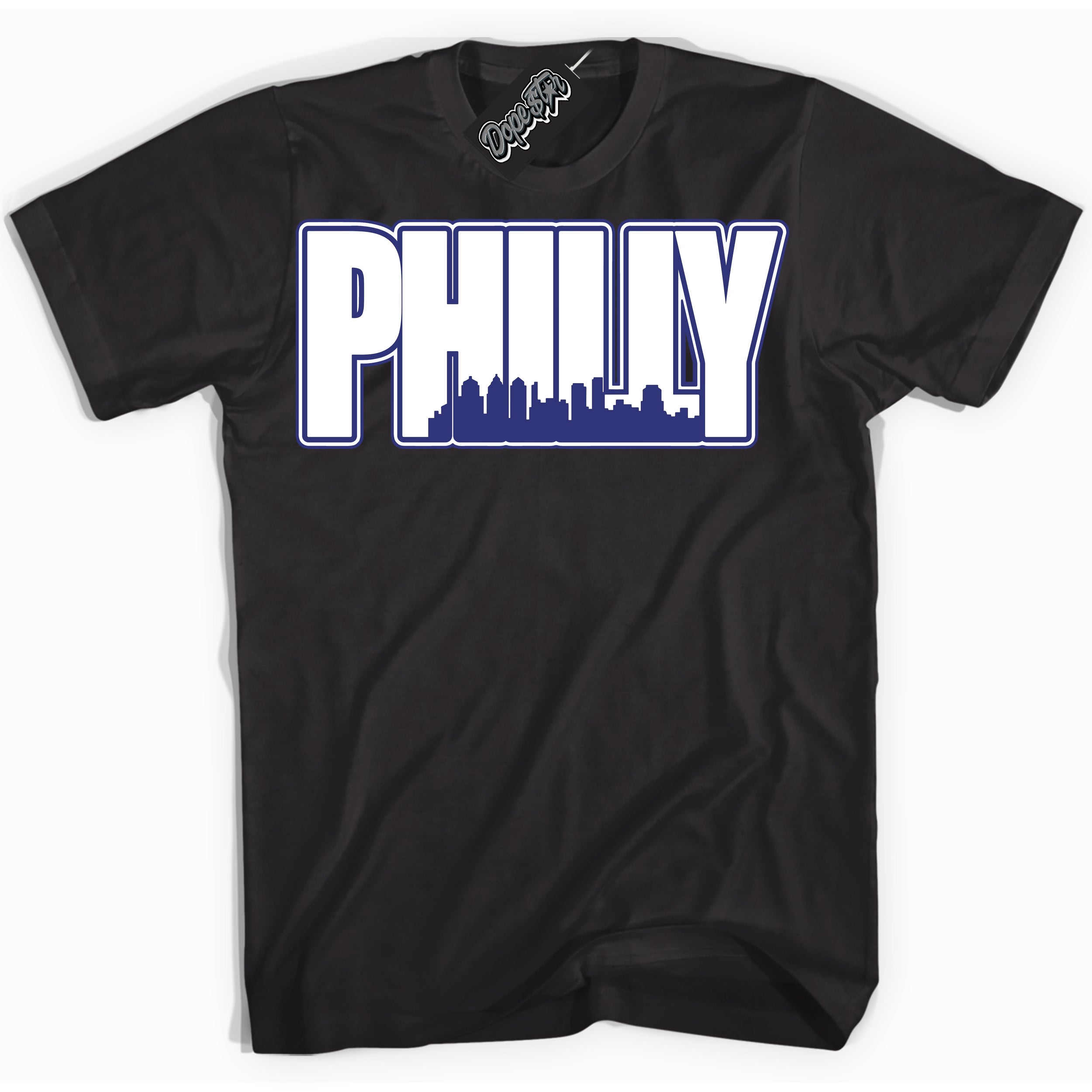 Cool Black Shirt with “ Philly ” design that perfectly matches Concord Dunk.
