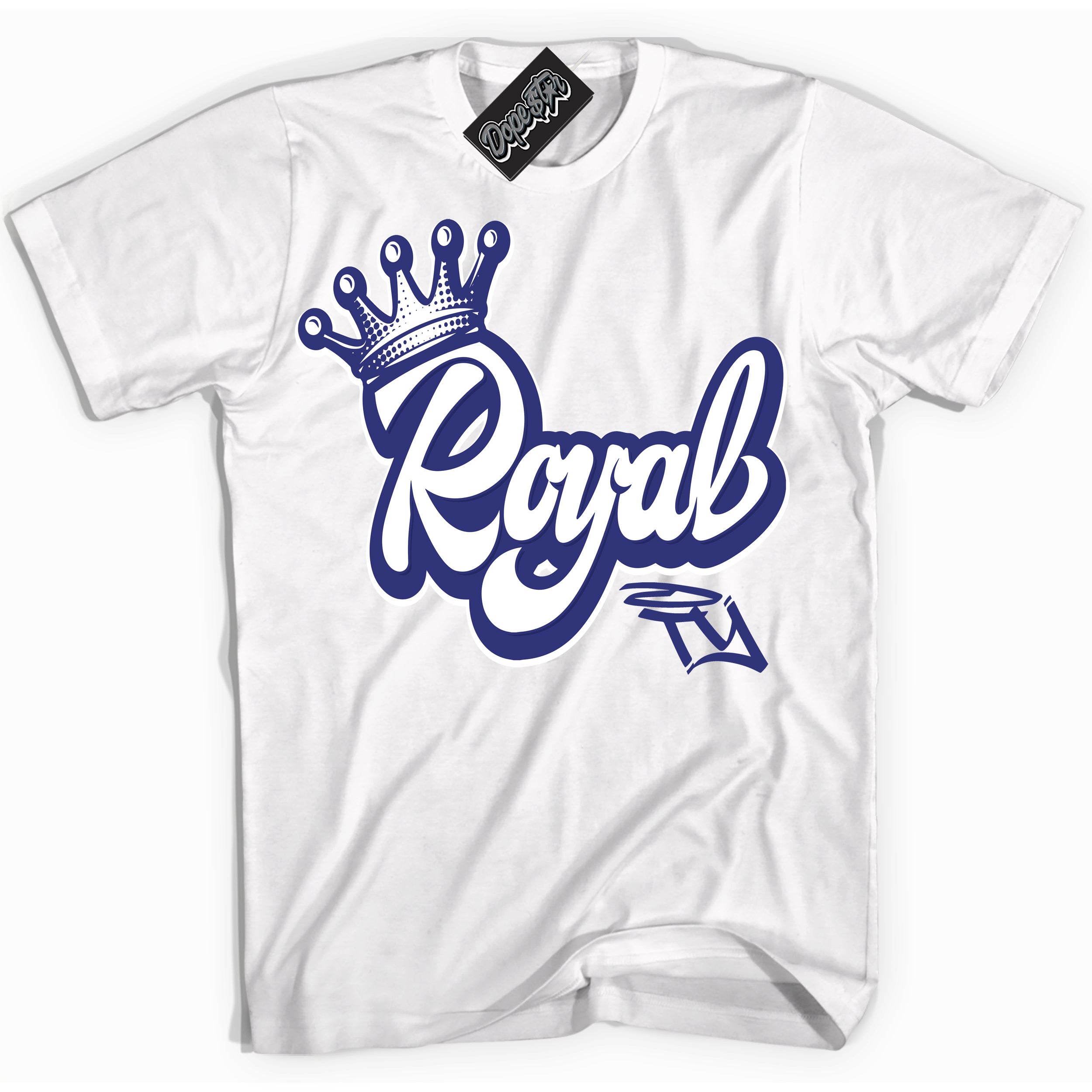 Cool White Shirt with “ Royalty ” design that perfectly matches Concord Dunk.
