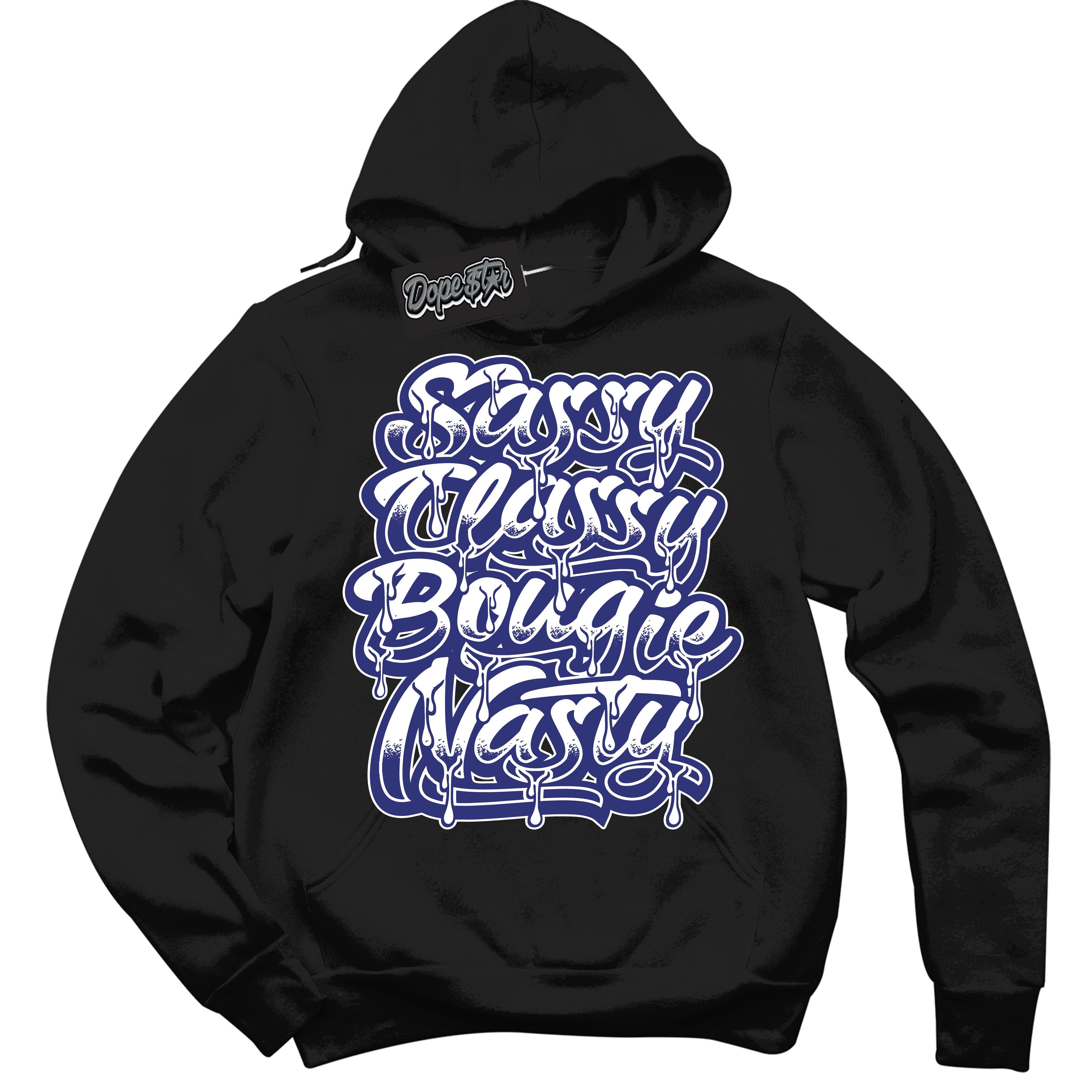 Cool Black Hoodie with “ Sassy Classy ”  design that Perfectly Matches Concord Dunk.
