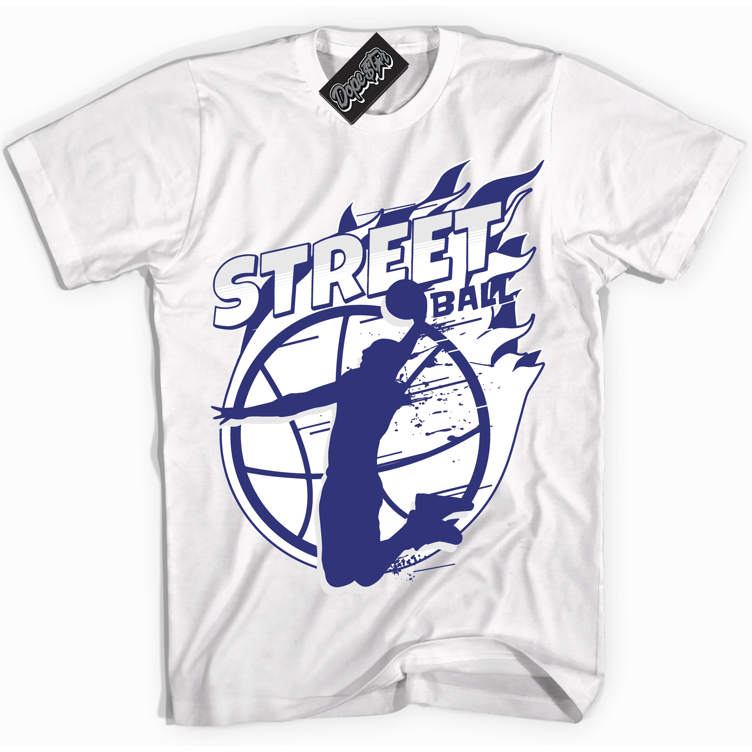 Cool White Shirt with “ Street Ball ” design that perfectly matches Concord Dunk.
