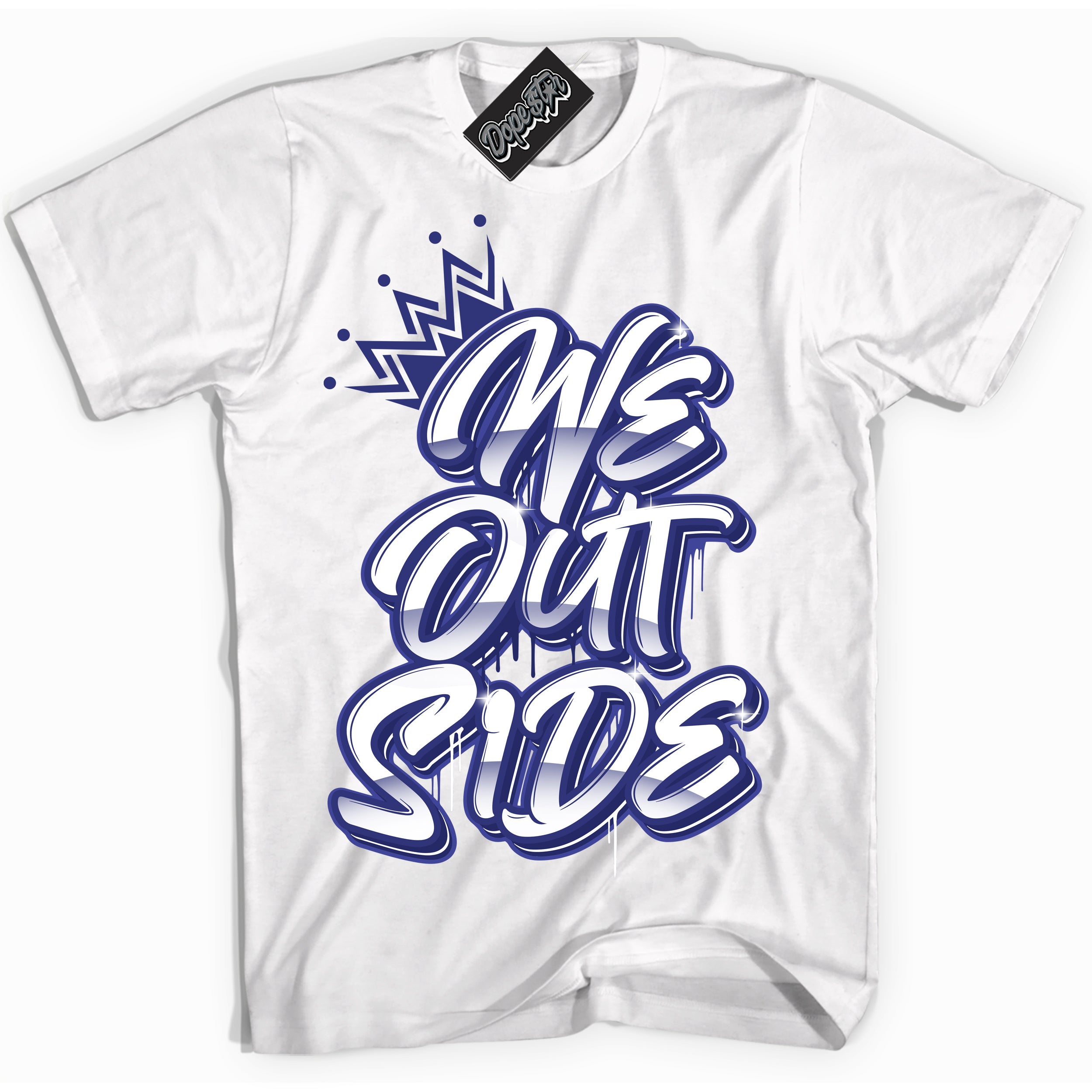 Cool White Shirt with “ We Outside ” design that perfectly matches Concord Dunk.
